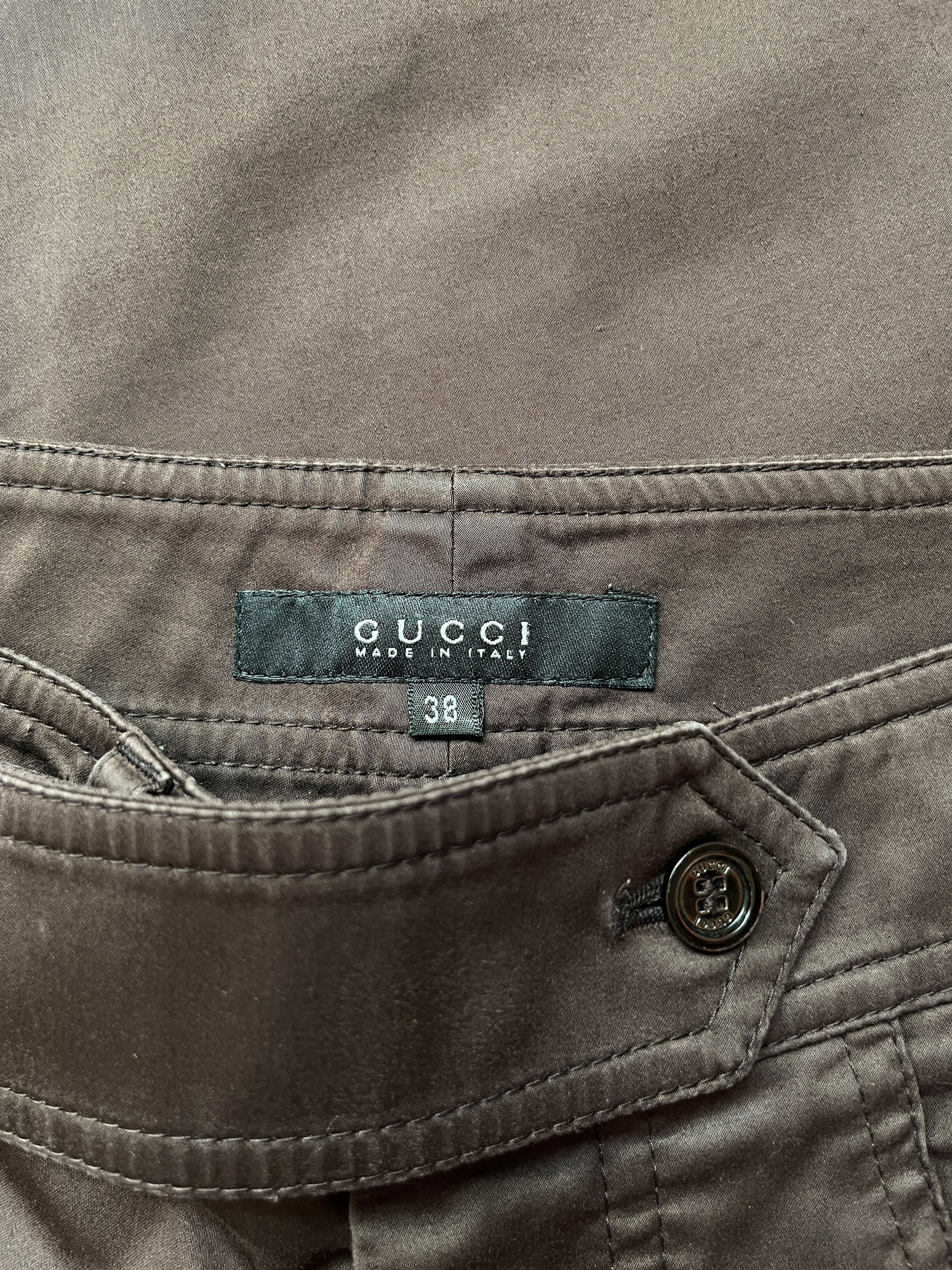 Gucci ⚡️QUICK SALE⚡️2004 Gucci by Tom Ford Brown Pants Trousers Size 27" / US 4 / IT 40 - 3 Thumbnail