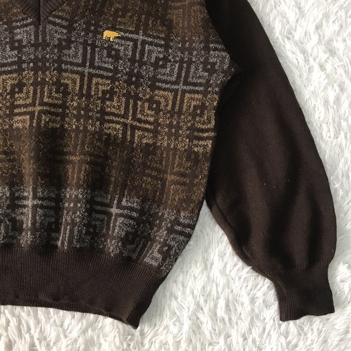Nice Print Golden Bear Jack Nicklaus Sweater Jumper