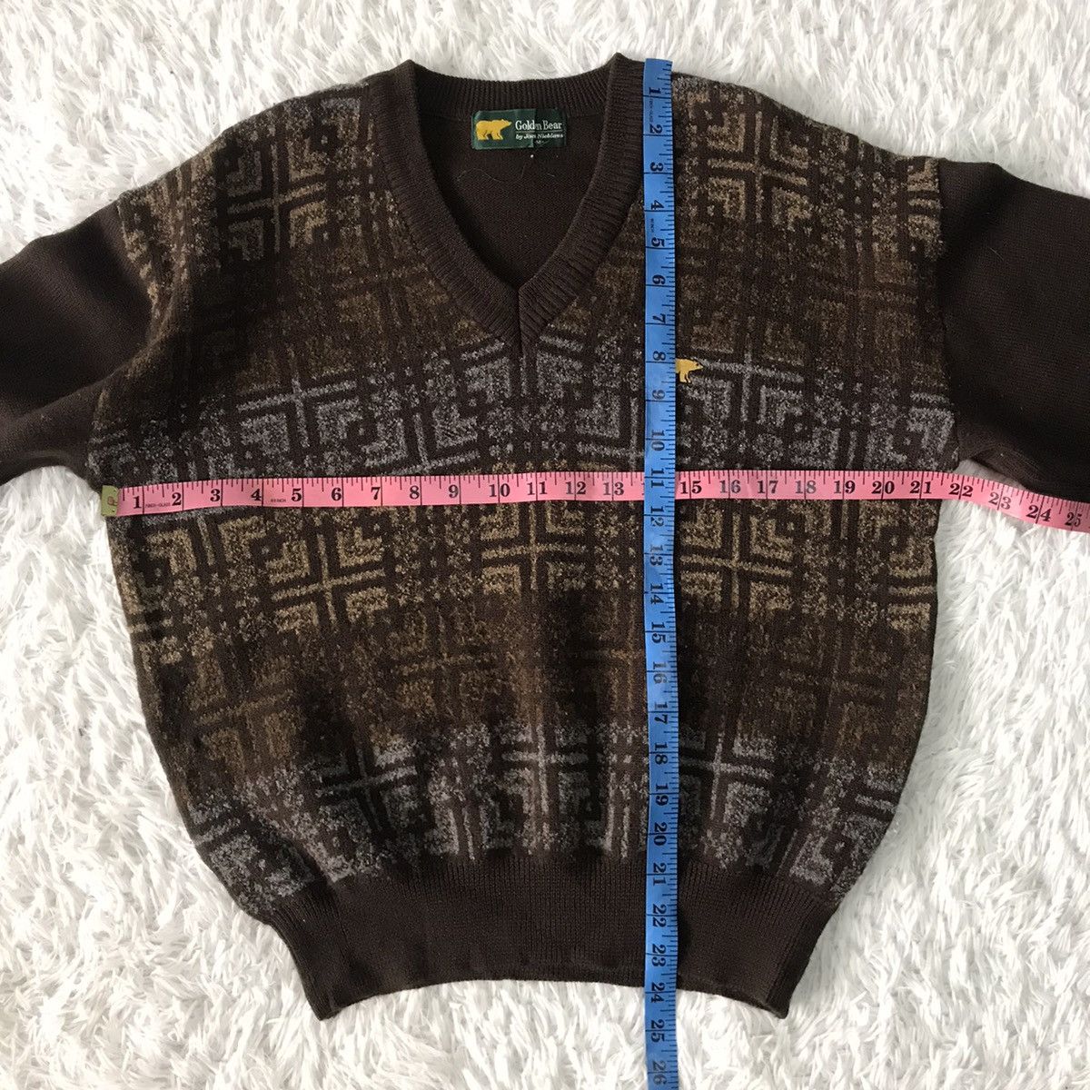 Nice Print Golden Bear Jack Nicklaus Sweater Jumper