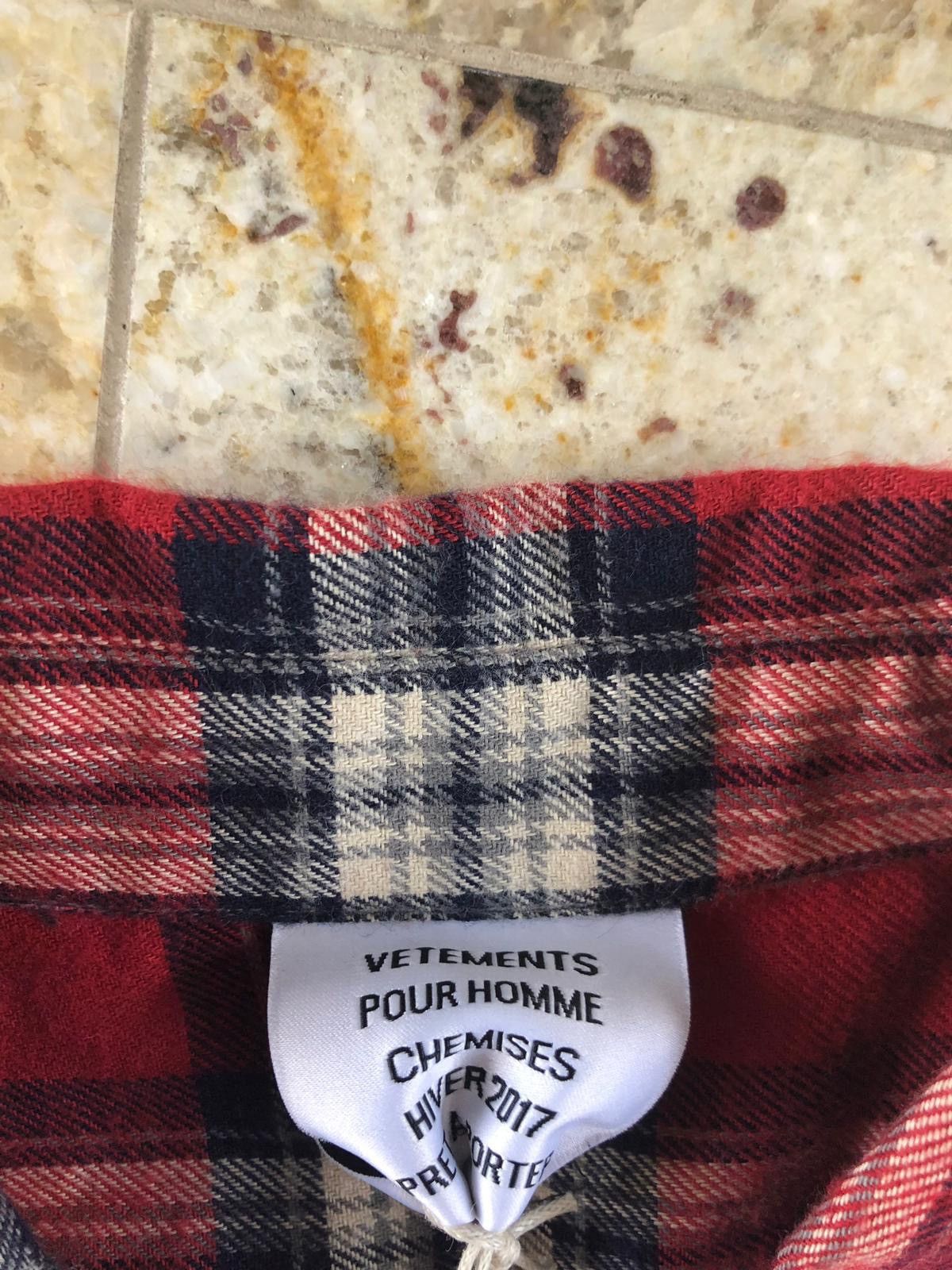 Vetements Single Sleeve Red Tartan Button Up Size US S / EU 44-46 / 1 - 5 Thumbnail