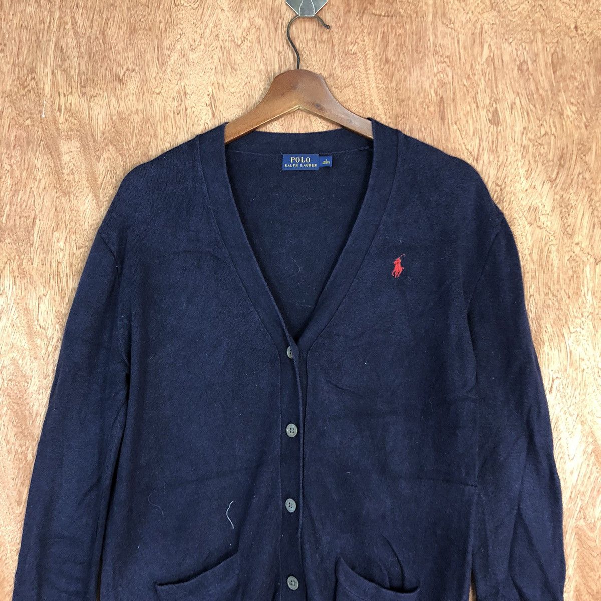 Polo Ralph Lauren DL Polo Ralph Lauren Dark Blue cardigan Knitwear #c730 Size US S / EU 44-46 / 1 - 2 Thumbnail