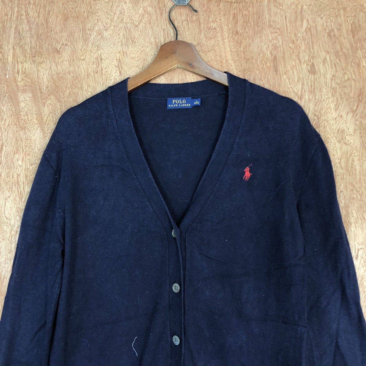 Polo Ralph Lauren DL Polo Ralph Lauren Dark Blue cardigan Knitwear #c730 Size US S / EU 44-46 / 1 - 9 Thumbnail