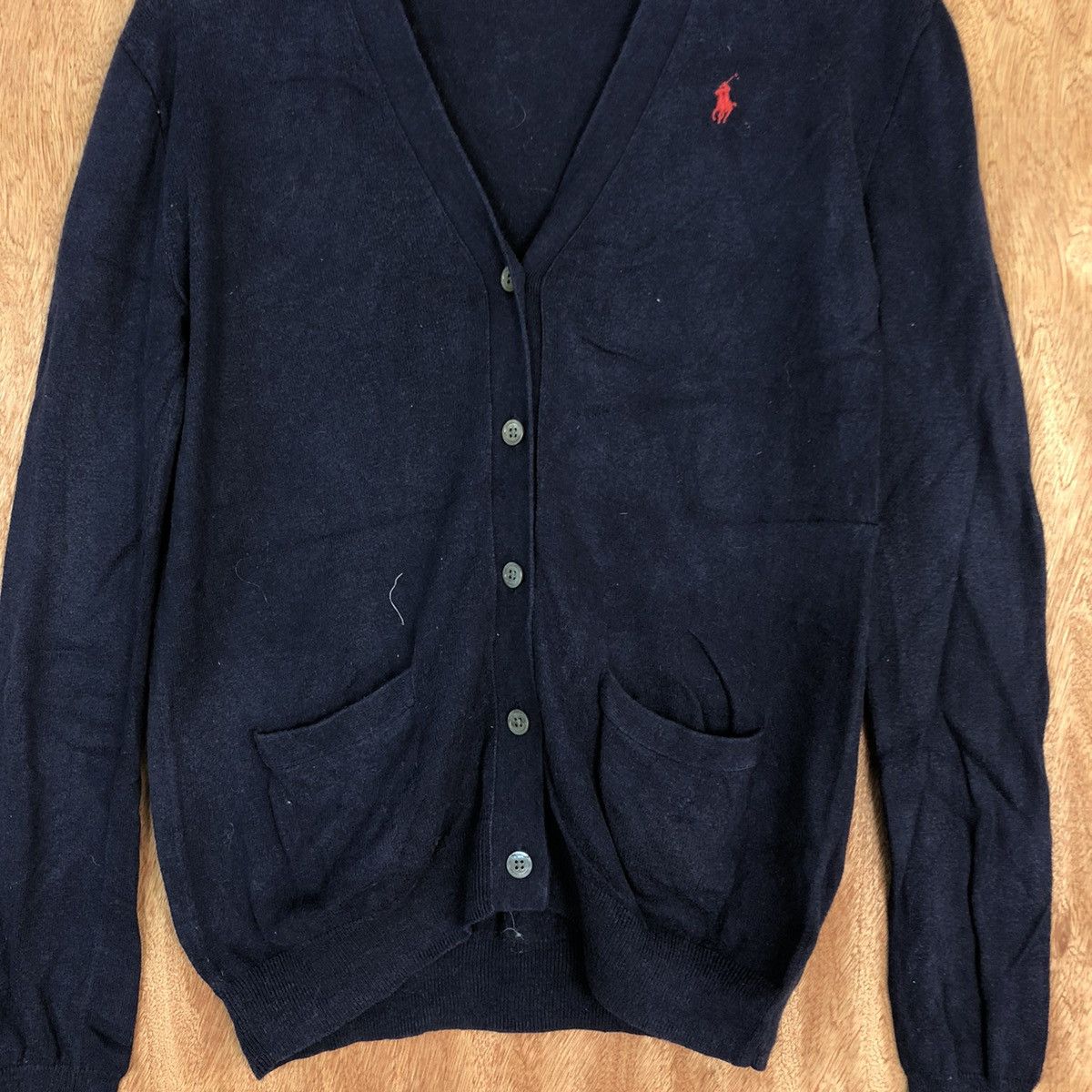 Polo Ralph Lauren DL Polo Ralph Lauren Dark Blue cardigan Knitwear #c730 Size US S / EU 44-46 / 1 - 8 Thumbnail