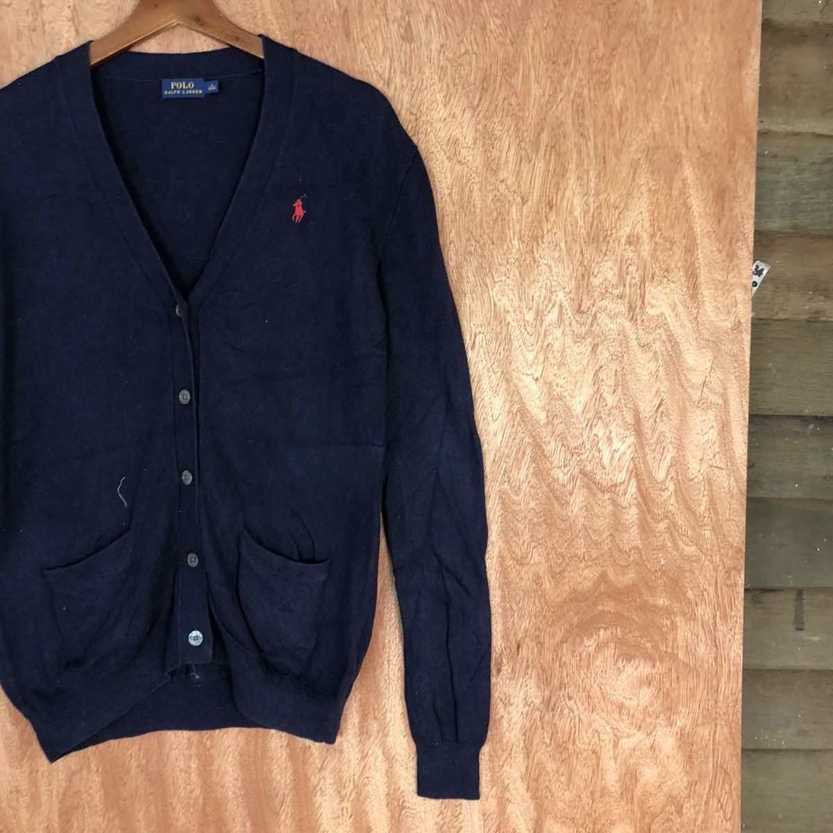Polo Ralph Lauren DL Polo Ralph Lauren Dark Blue cardigan Knitwear #c730 Size US S / EU 44-46 / 1 - 5 Thumbnail