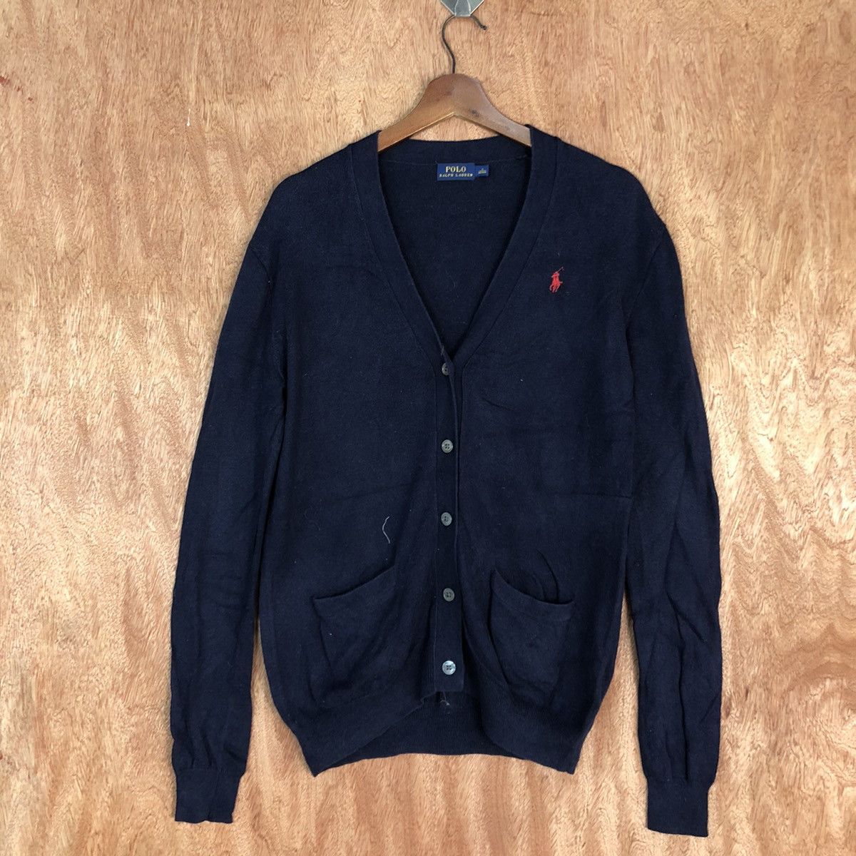 Polo Ralph Lauren DL Polo Ralph Lauren Dark Blue cardigan Knitwear #c730 Size US S / EU 44-46 / 1 - 3 Thumbnail
