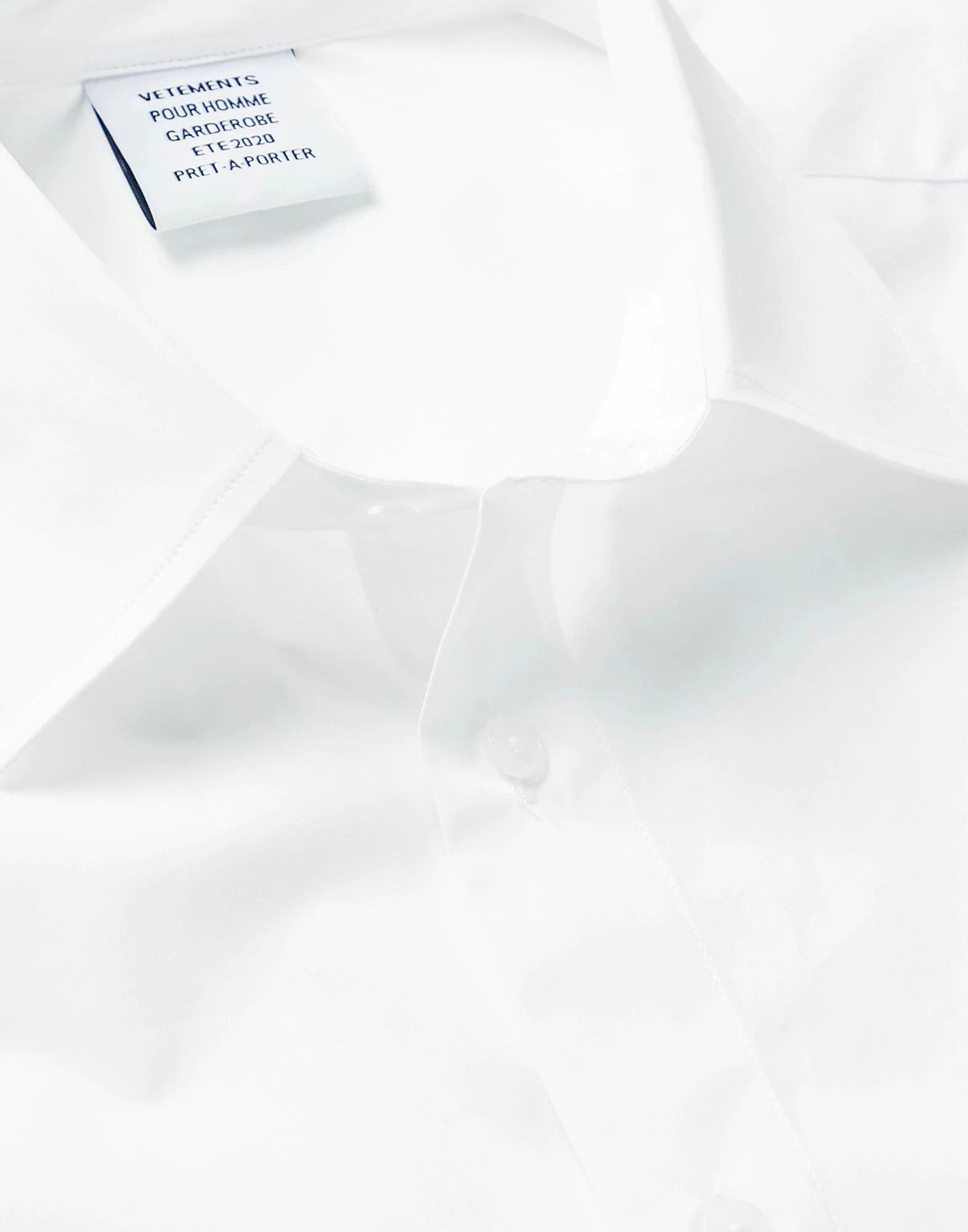 Vetements Solid Color Shirts in White Size US L / EU 52-54 / 3 - 2 Thumbnail