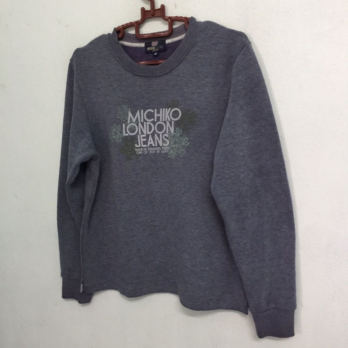 Japanese Brand MICHIKO LONDON JEANS Sweatshirt Spellout Big Logo Size US M / EU 48-50 / 2 - 2 Thumbnail