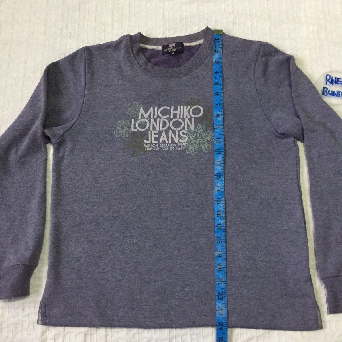 Japanese Brand MICHIKO LONDON JEANS Sweatshirt Spellout Big Logo Size US M / EU 48-50 / 2 - 13 Thumbnail