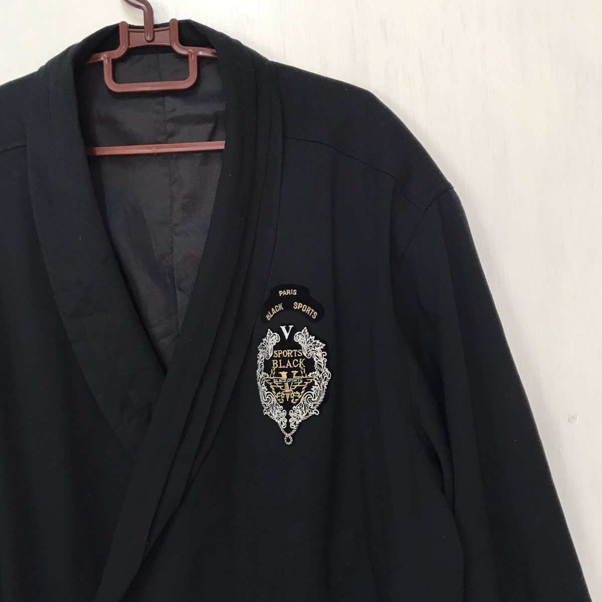 Japanese Brand 🔥 STEALS 🔥 Hopla UOMO Paris Black Sports Jacket Cardigan Size US L / EU 52-54 / 3 - 6 Thumbnail