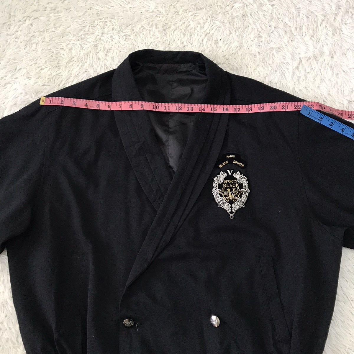 Japanese Brand 🔥 STEALS 🔥 Hopla UOMO Paris Black Sports Jacket Cardigan Size US L / EU 52-54 / 3 - 18 Thumbnail