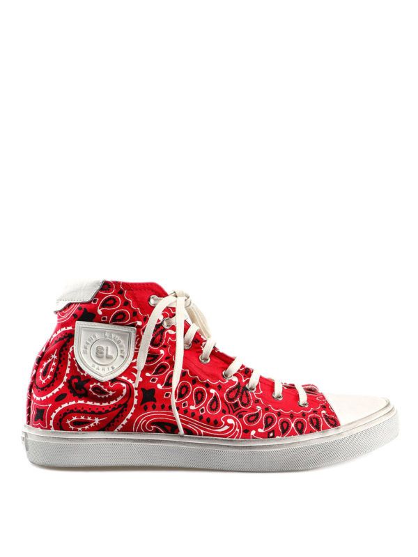 Saint Laurent Paris 55358296D106576 Sneakers in Rosso /Blance Optique Size US 12 / EU 45 - 1 Thumbnail