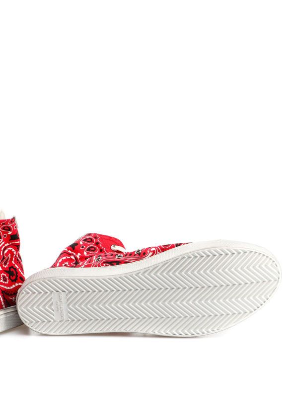 Saint Laurent Paris 55358296D106576 Sneakers in Rosso /Blance Optique Size US 12 / EU 45 - 5 Thumbnail