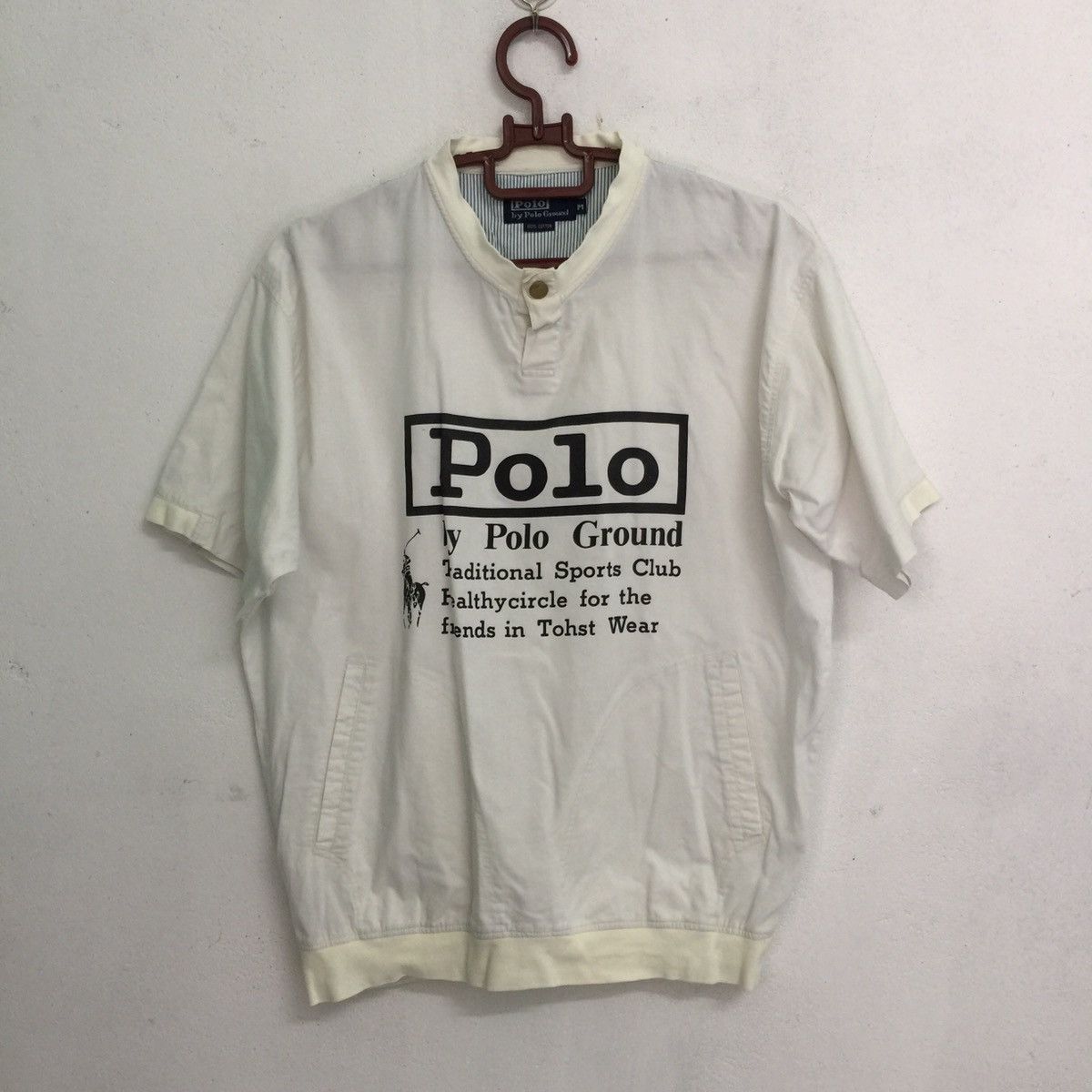 Japanese Brand Big logo Polo by polo ground tshirt Size US L / EU 52-54 / 3 - 1 Thumbnail