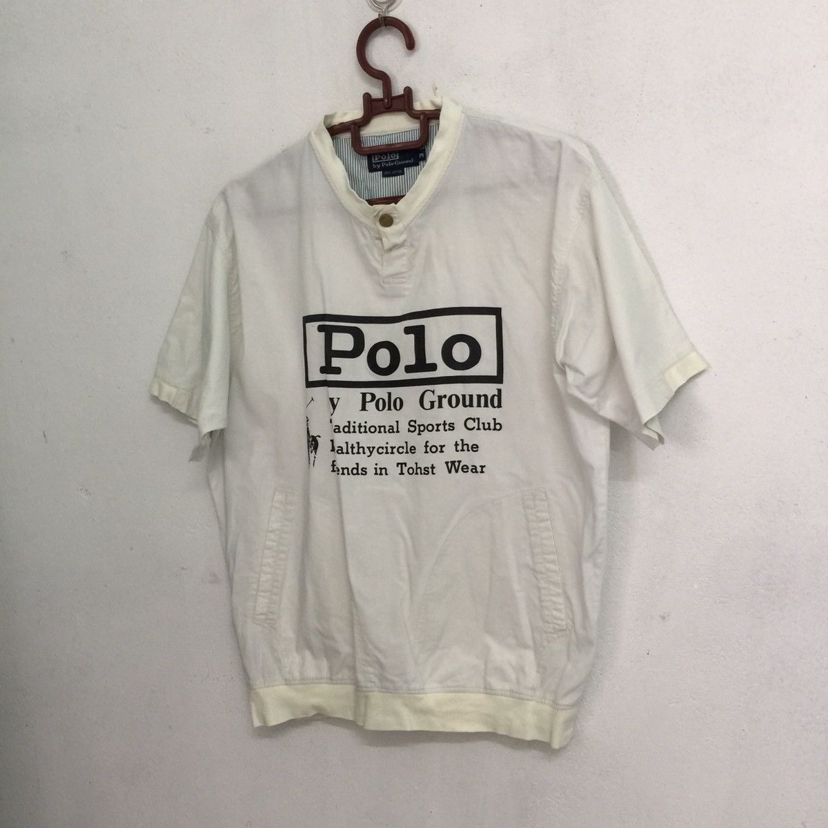 Japanese Brand Big logo Polo by polo ground tshirt Size US L / EU 52-54 / 3 - 2 Thumbnail