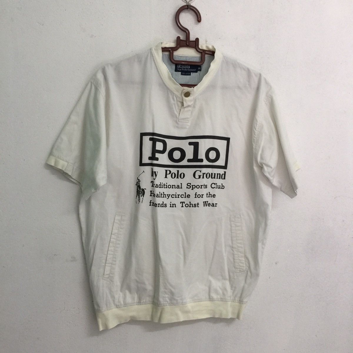 Japanese Brand Big logo Polo by polo ground tshirt Size US L / EU 52-54 / 3 - 3 Thumbnail