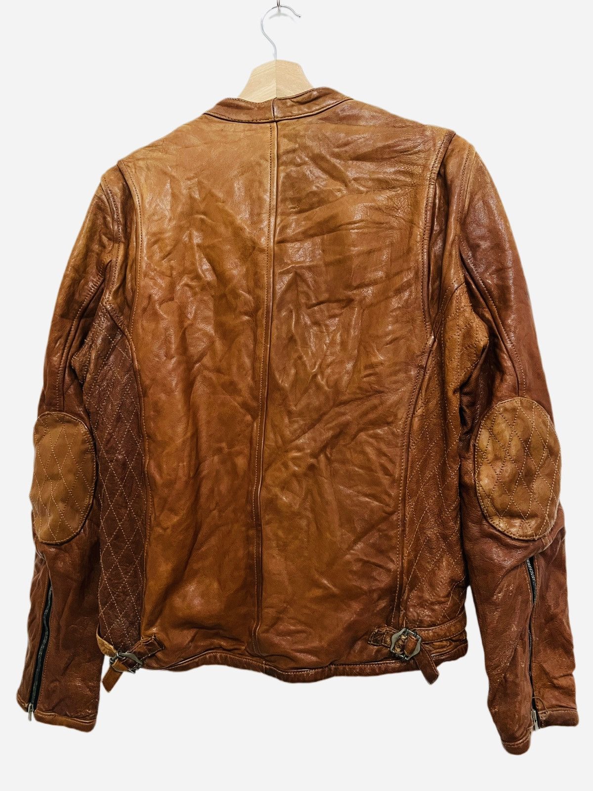 Japanese Brand × Leather Jacket × Racing Vintage Varde77 Riders 