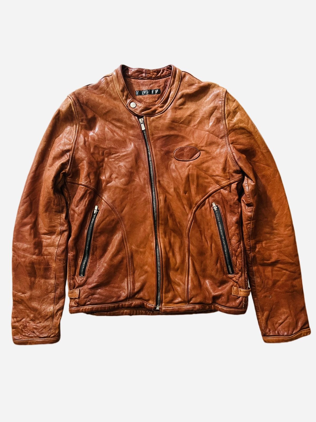 Japanese Brand × Leather Jacket × Racing Vintage Varde77 Riders 