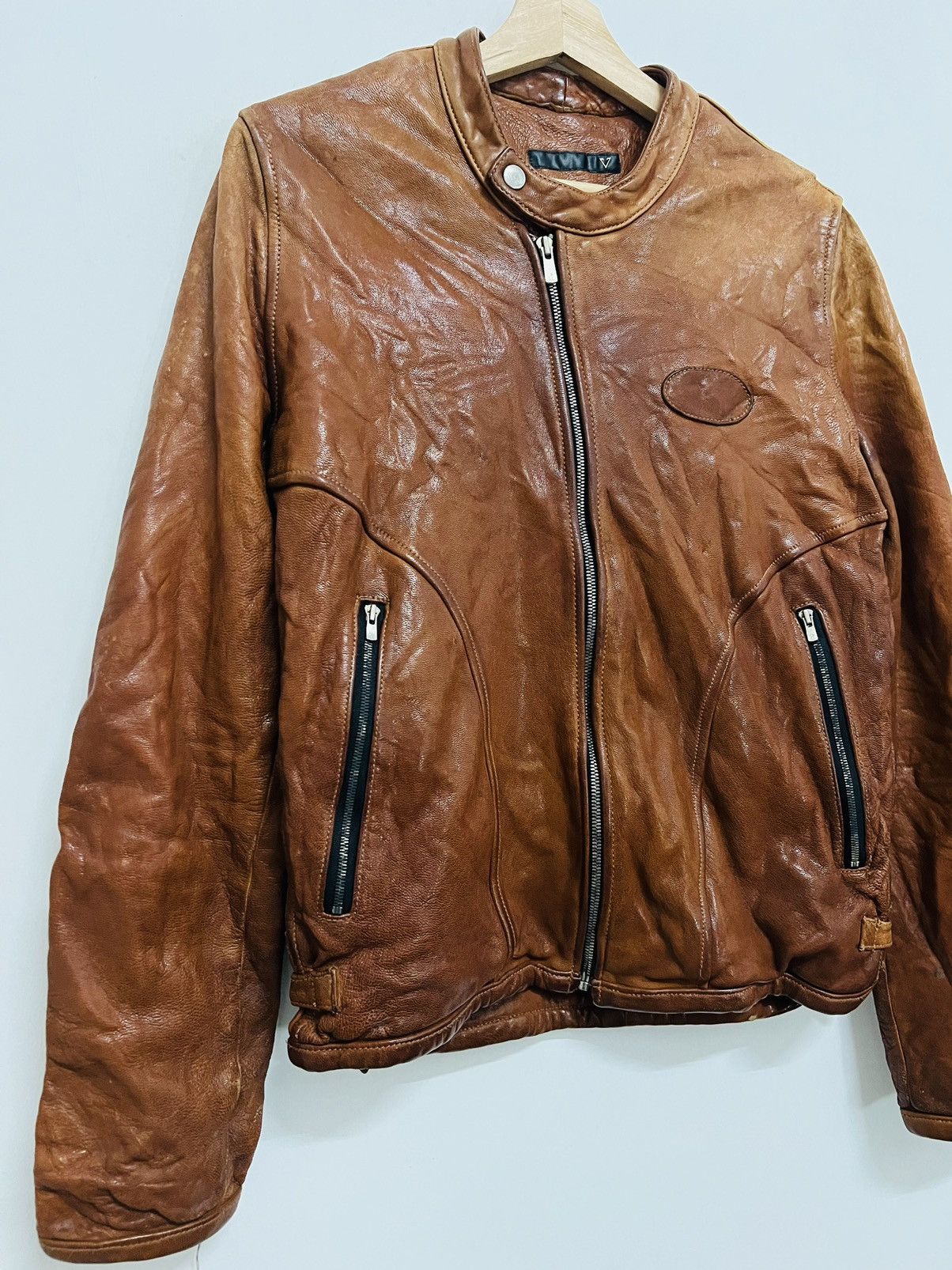 Japanese Brand Vintage Varde77 Riders Leather Jacket Size US M / EU 48-50 / 2 - 4 Thumbnail