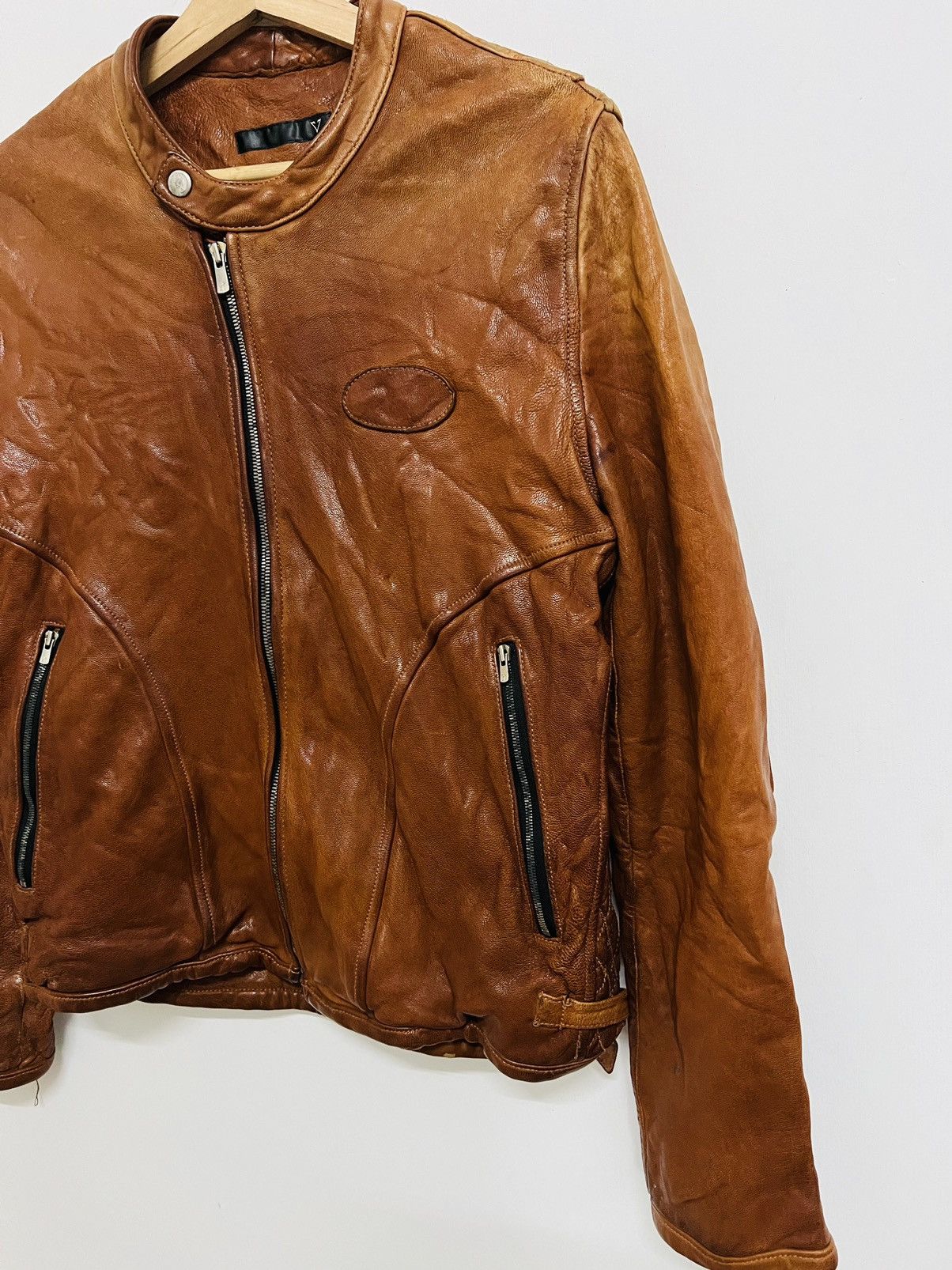 Japanese Brand Vintage Varde77 Riders Leather Jacket Size US M / EU 48-50 / 2 - 5 Thumbnail