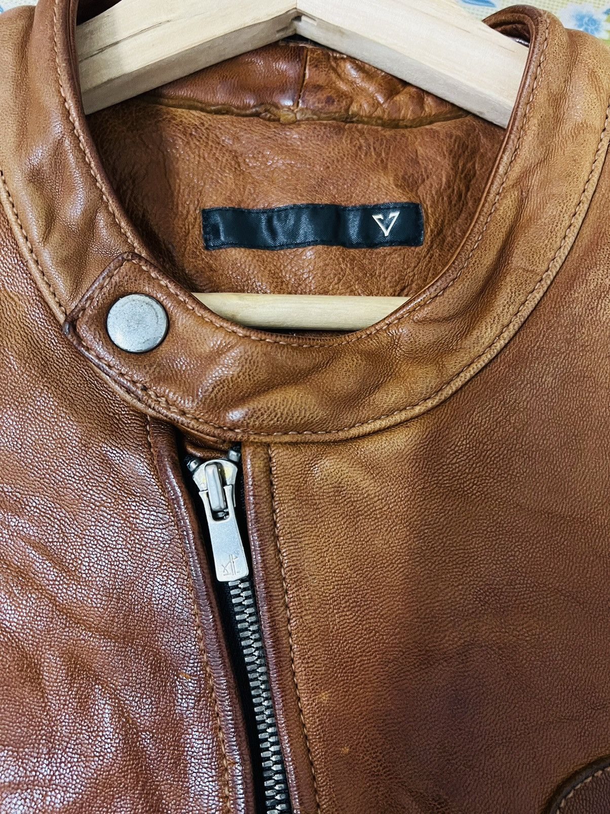 Japanese Brand Vintage Varde77 Riders Leather Jacket Size US M / EU 48-50 / 2 - 7 Thumbnail