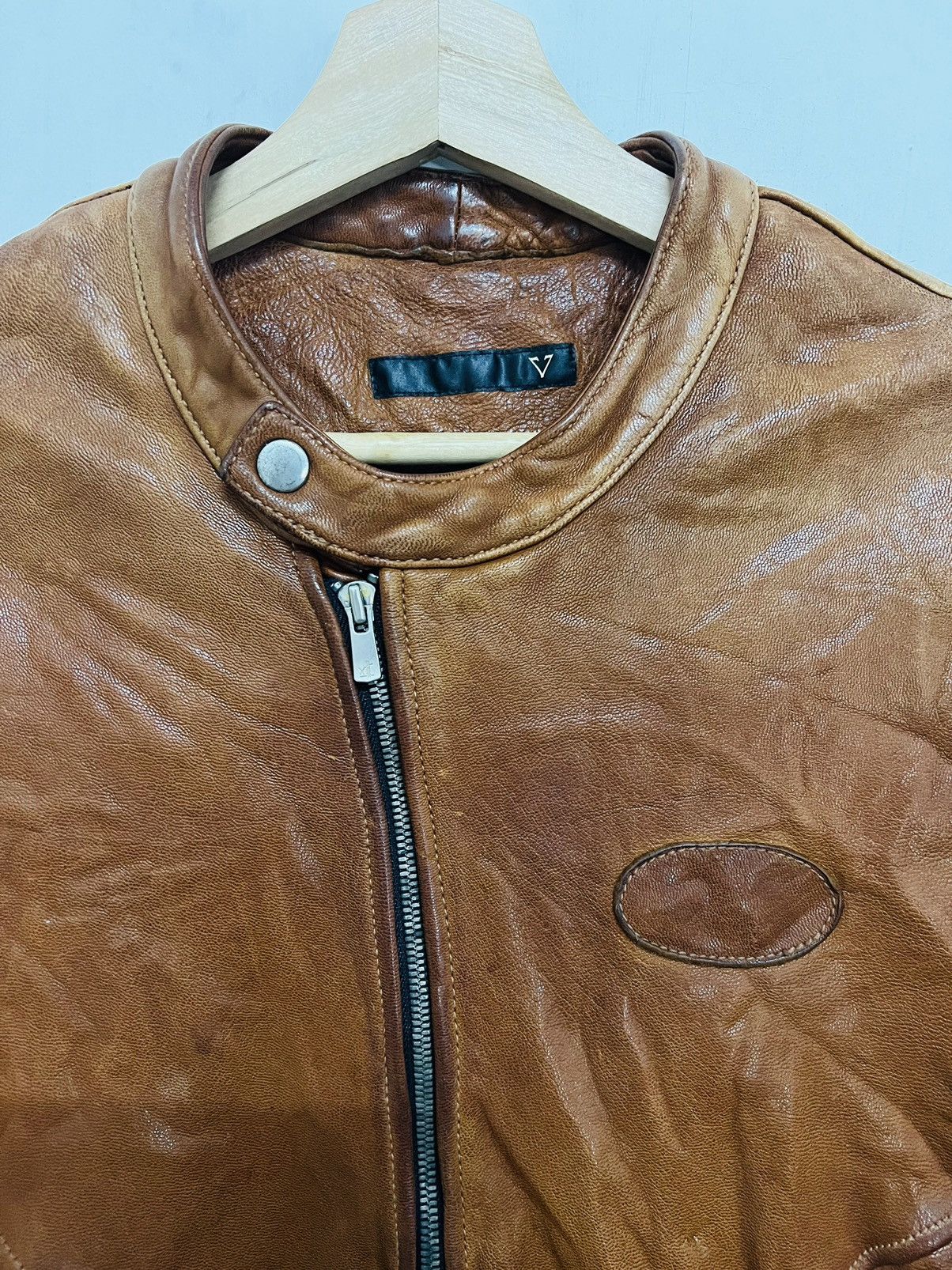 Japanese Brand Vintage Varde77 Riders Leather Jacket Size US M / EU 48-50 / 2 - 6 Thumbnail