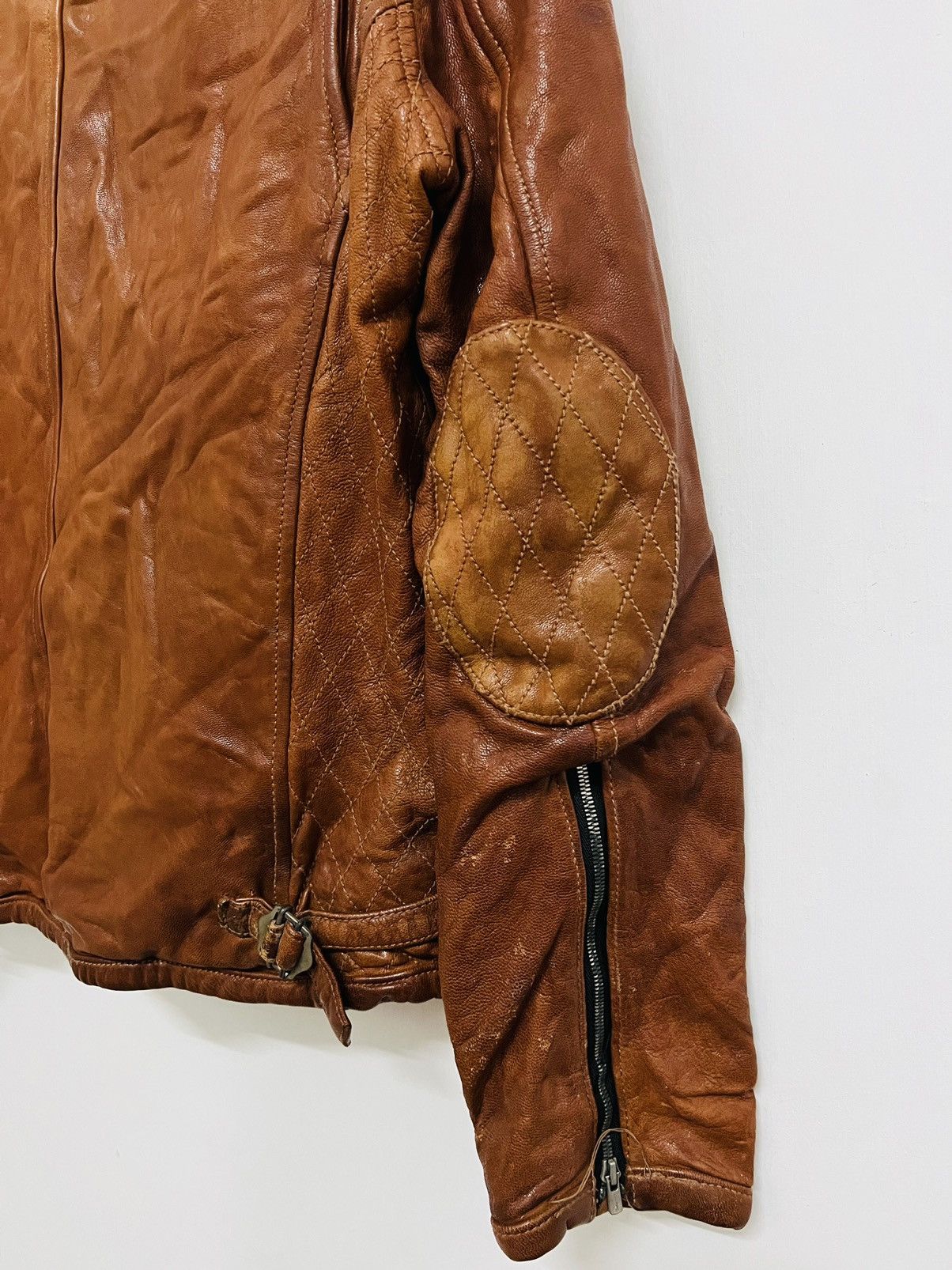 Japanese Brand Vintage Varde77 Riders Leather Jacket Size US M / EU 48-50 / 2 - 14 Thumbnail