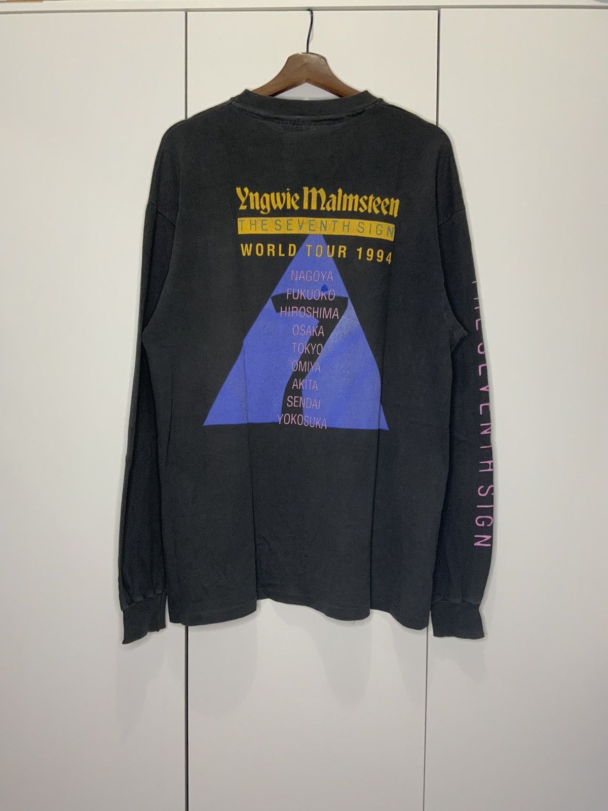 Band Tees Yngwie Malmsteen The Seventh Sign World Tour 1994 Vintage🔥 Size US L / EU 52-54 / 3 - 2 Thumbnail