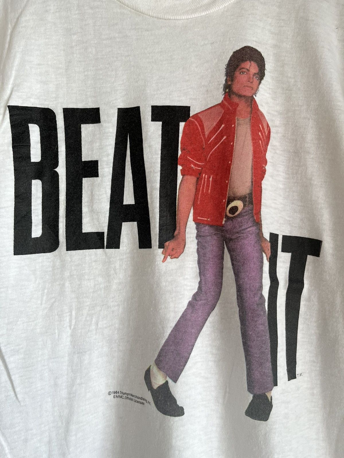 Band Tees × Vintage Michael Jackson Beat it ft43 Size US S / EU 44-46 / 1 - 2 Thumbnail