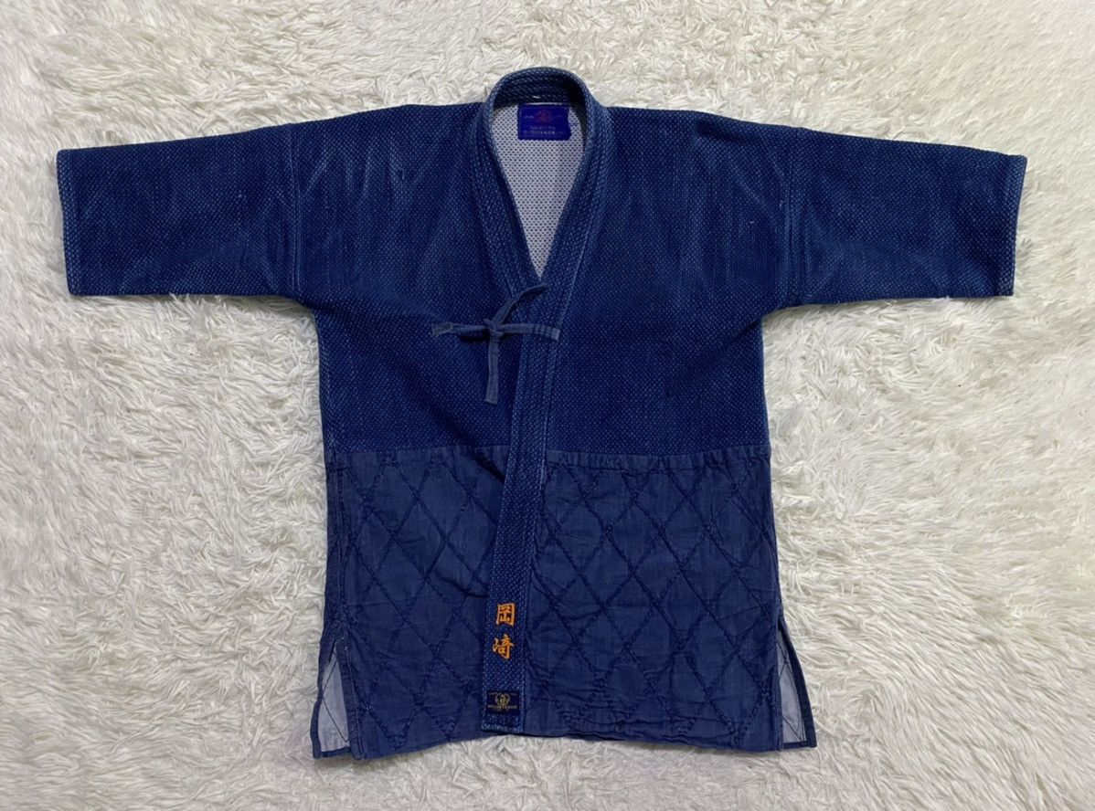 Indigo Japanese Indigo Noragi Sashiko Stitching Jacket Size US M / EU 48-50 / 2 - 7 Thumbnail