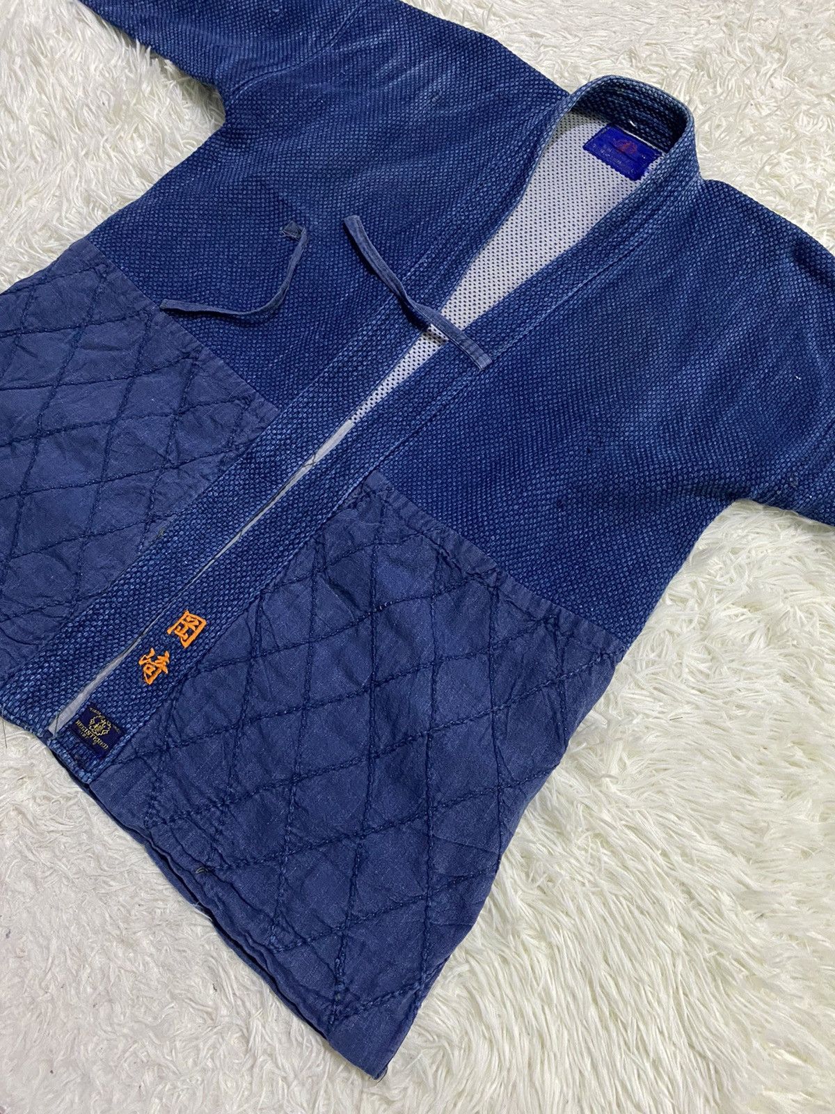 Indigo Japanese Indigo Noragi Sashiko Stitching Jacket Size US M / EU 48-50 / 2 - 6 Thumbnail
