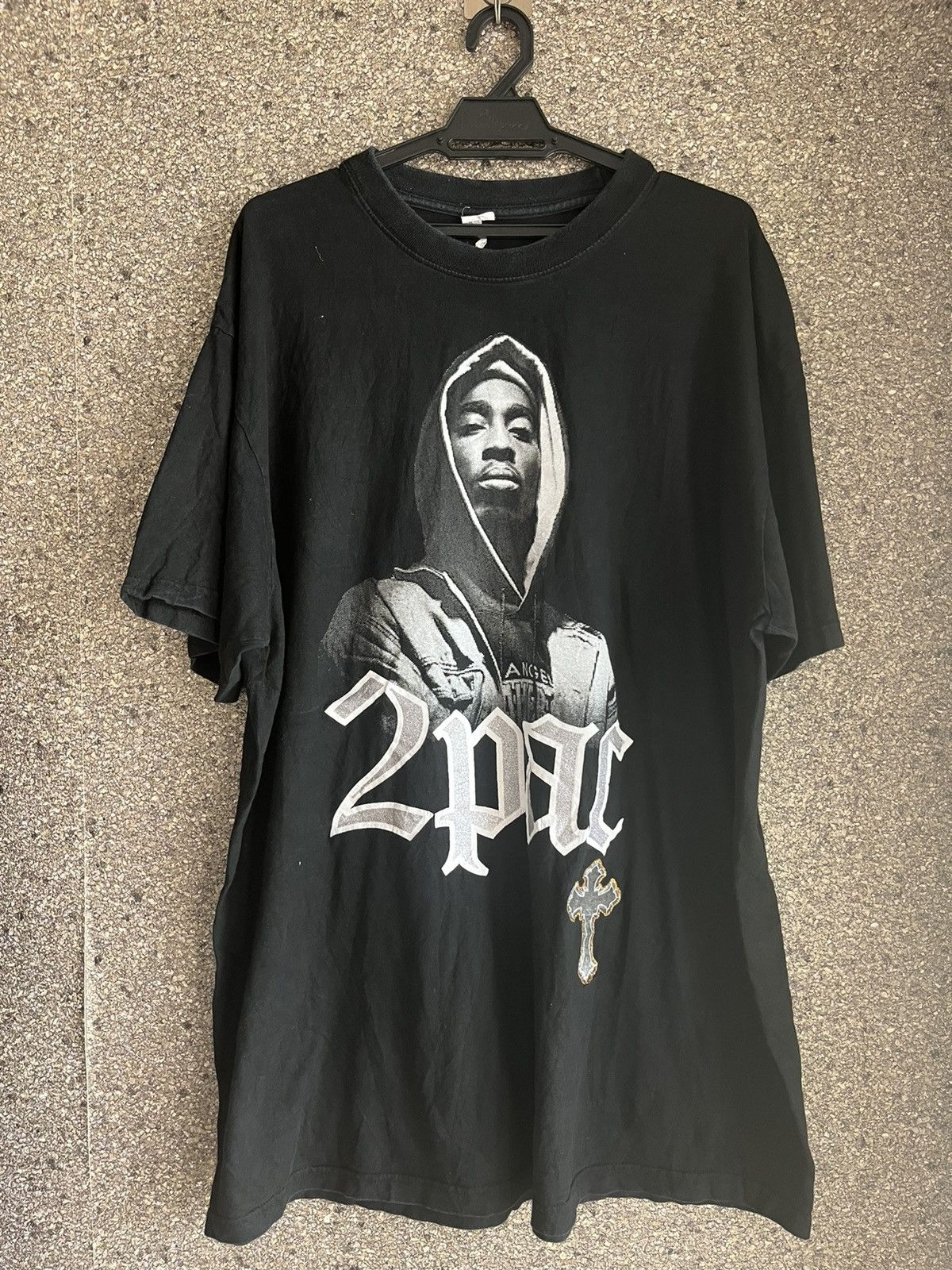 image of Vintage 2Pac Ft43 in Black, Men's (Size 2XL)