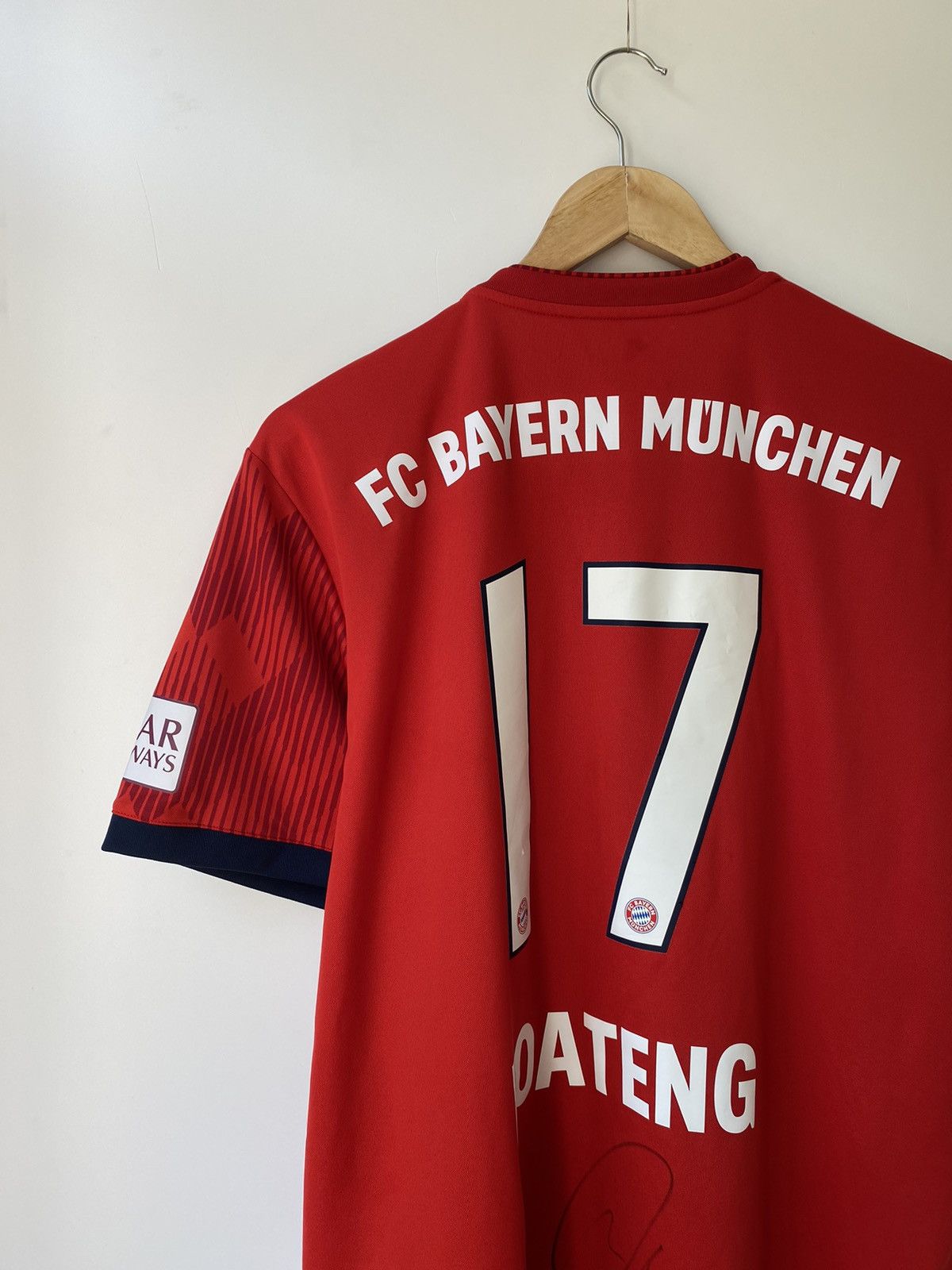 Adidas New❗️Boateng Adidas FC Bayern Munchen 2018 Home Jersey Size US L / EU 52-54 / 3 - 3 Thumbnail