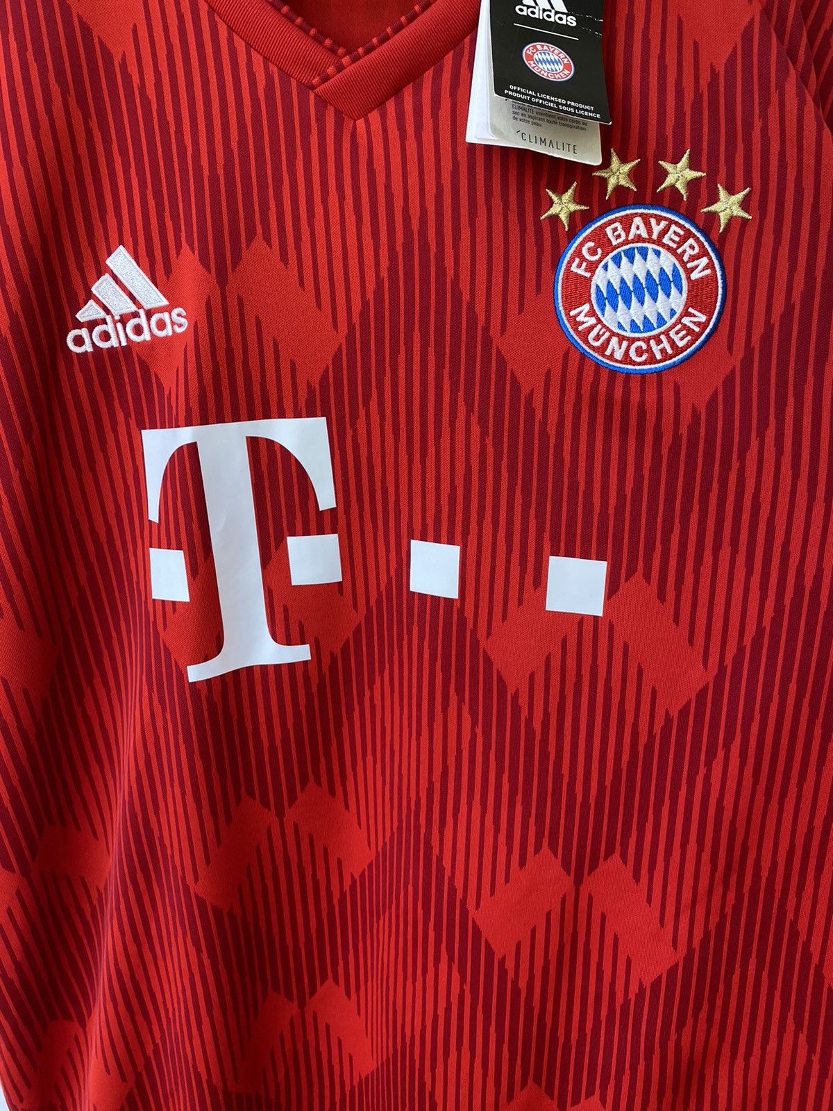Adidas New❗️Boateng Adidas FC Bayern Munchen 2018 Home Jersey Size US L / EU 52-54 / 3 - 7 Thumbnail