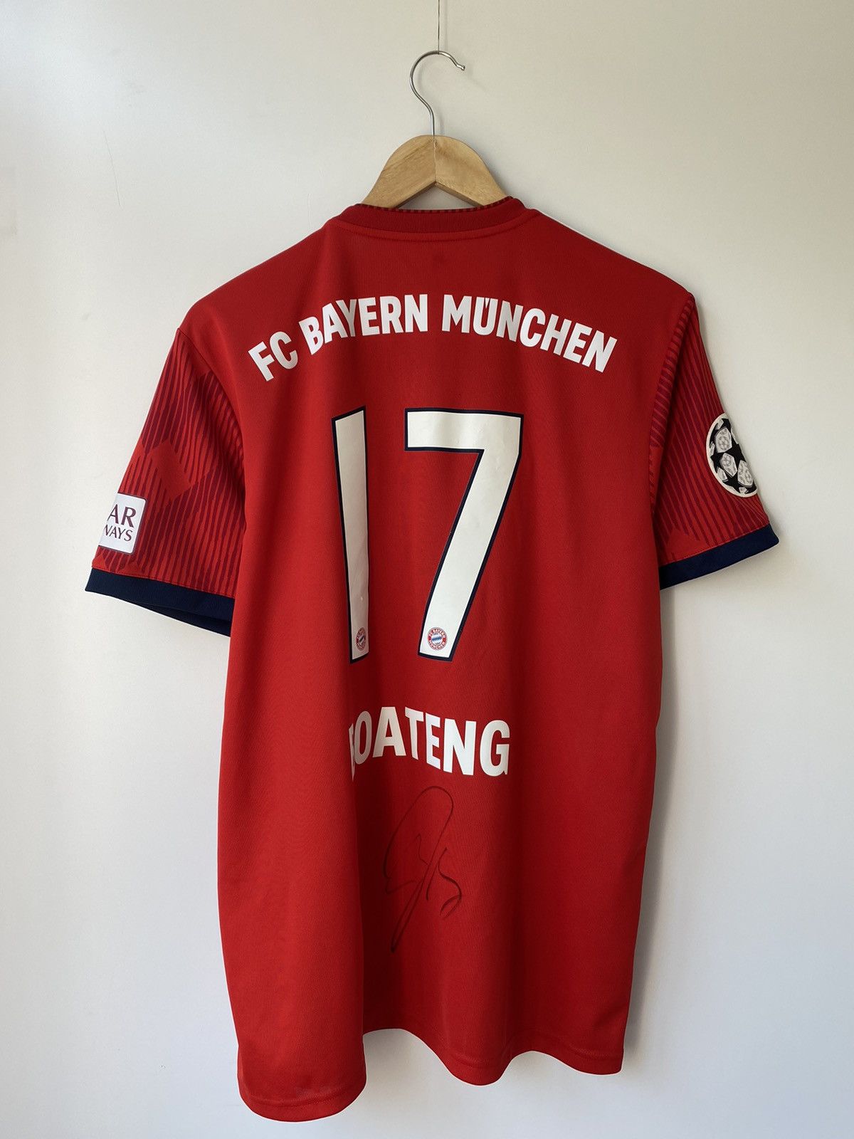 Adidas New❗️Boateng Adidas FC Bayern Munchen 2018 Home Jersey Size US L / EU 52-54 / 3 - 2 Thumbnail