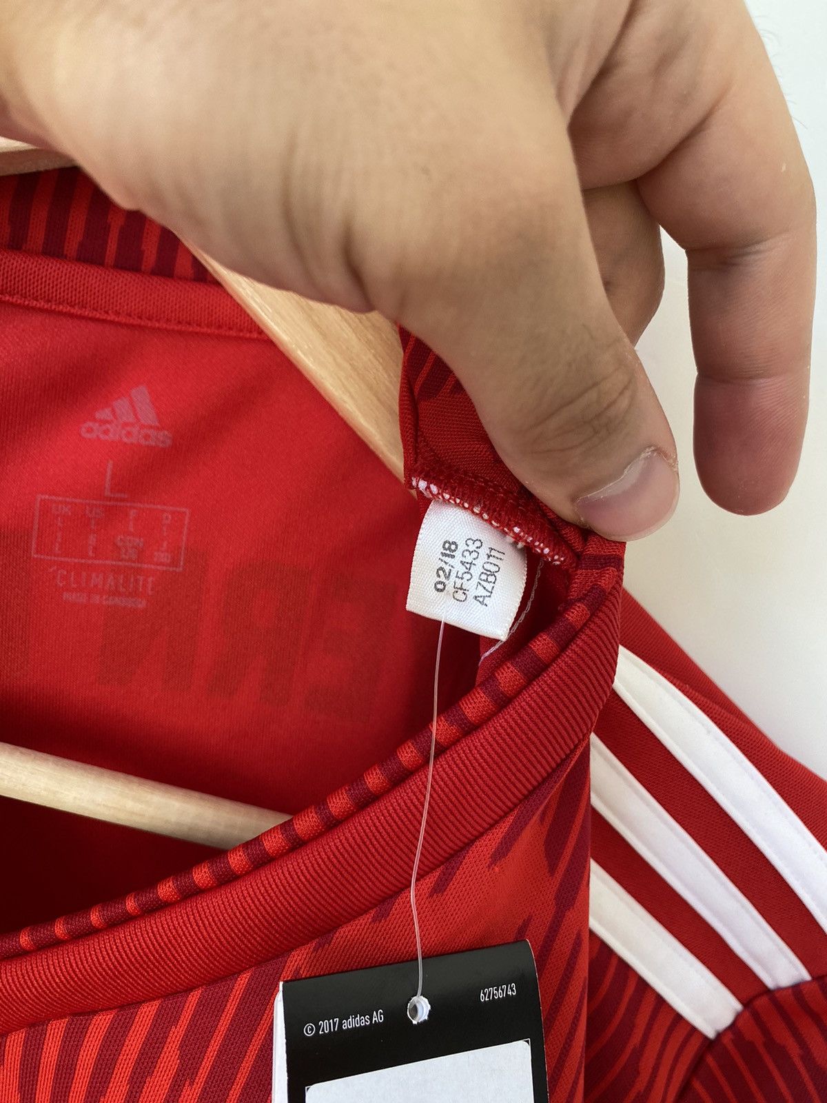 Adidas New❗️Boateng Adidas FC Bayern Munchen 2018 Home Jersey Size US L / EU 52-54 / 3 - 14 Thumbnail