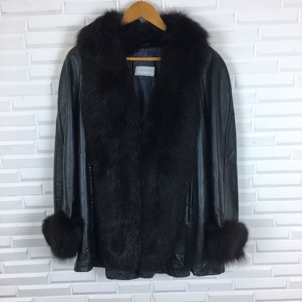 Genuine Leather Real Leather By Essebi Italian Baggy Fur Coat | Grailed