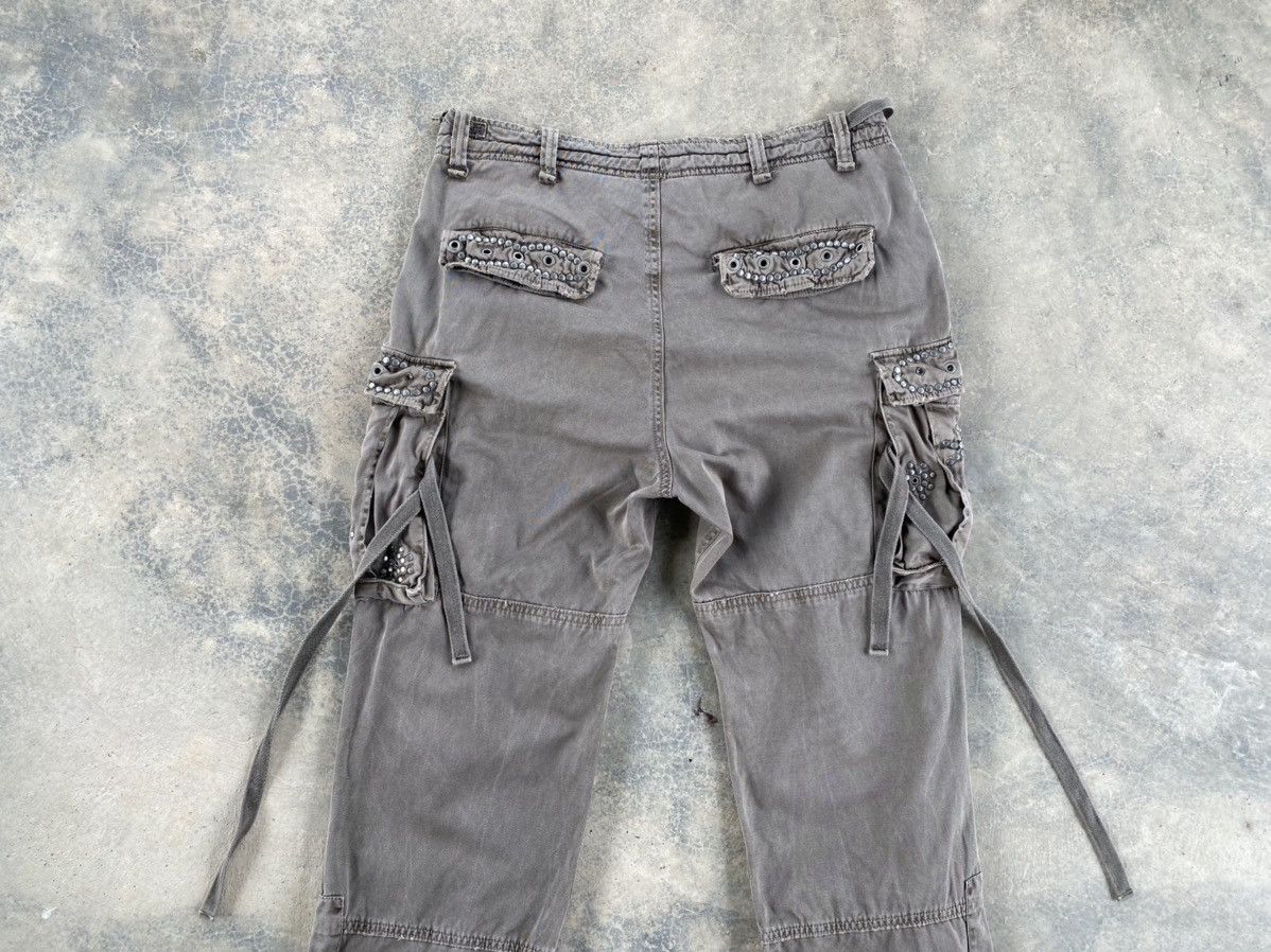 Japanese Brand Vintage Mangrove Bondage Eyelet Distressed Cargo Pants Size US 35 - 13 Thumbnail