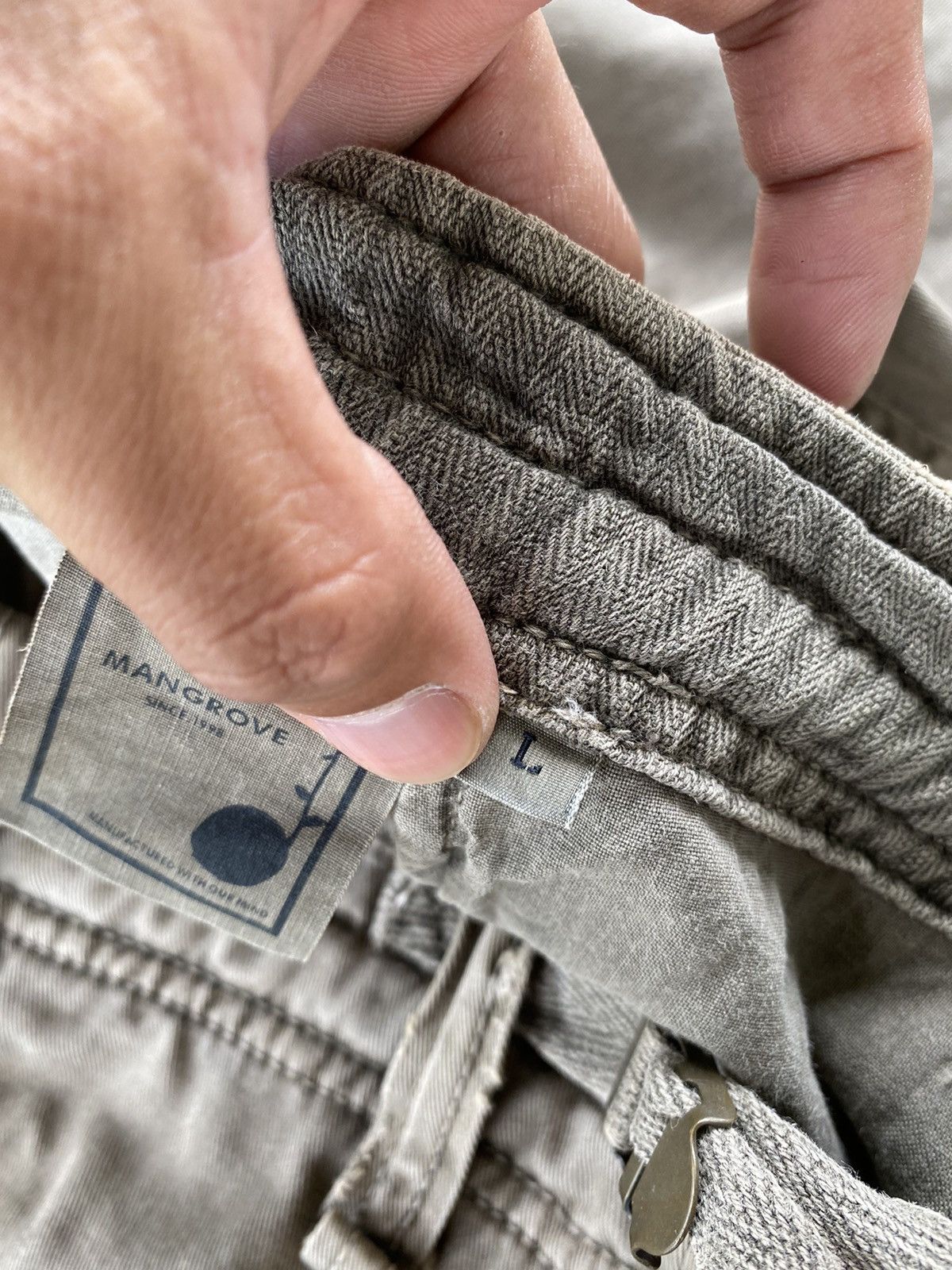 Japanese Brand Vintage Mangrove Bondage Eyelet Distressed Cargo Pants Size US 35 - 16 Thumbnail