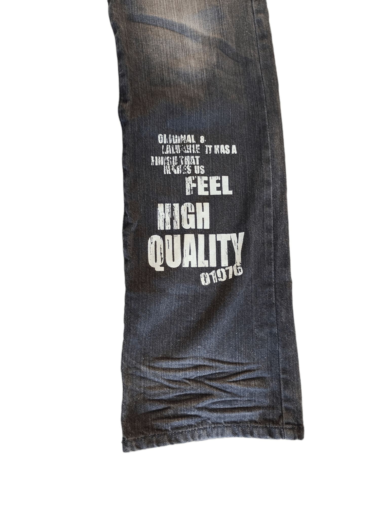 14th Addiction Japanese Punk Peace Poem Denim Jeans Size US 29 - 6 Thumbnail