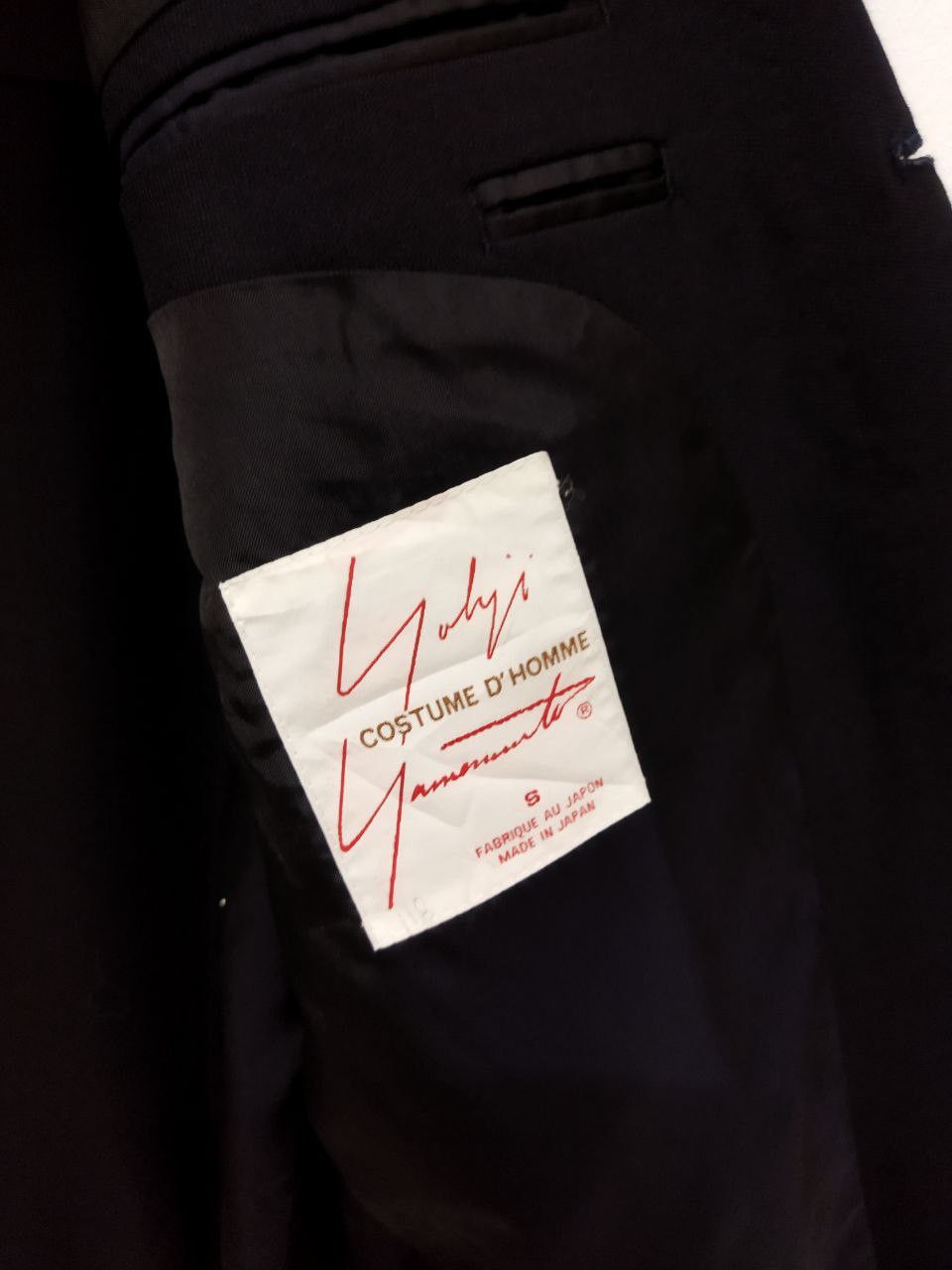 Yohji Yamamoto Yohji Yamamoto Signature Costume D'Homme Oversized Size US S / EU 44-46 / 1 - 3 Thumbnail