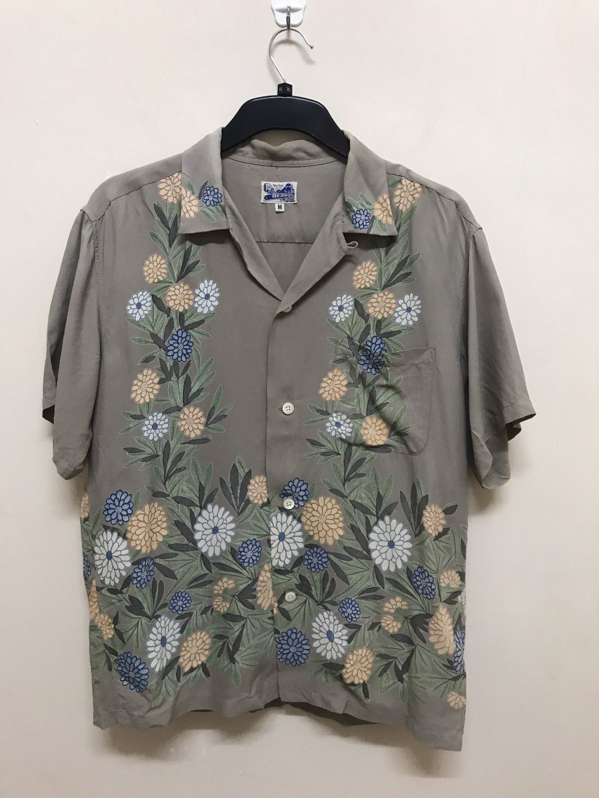image of Beams Plus x Toyo Enterprises Japan Brand Floral Shirt Rayon Toyo Enterprise Design in Flower Print