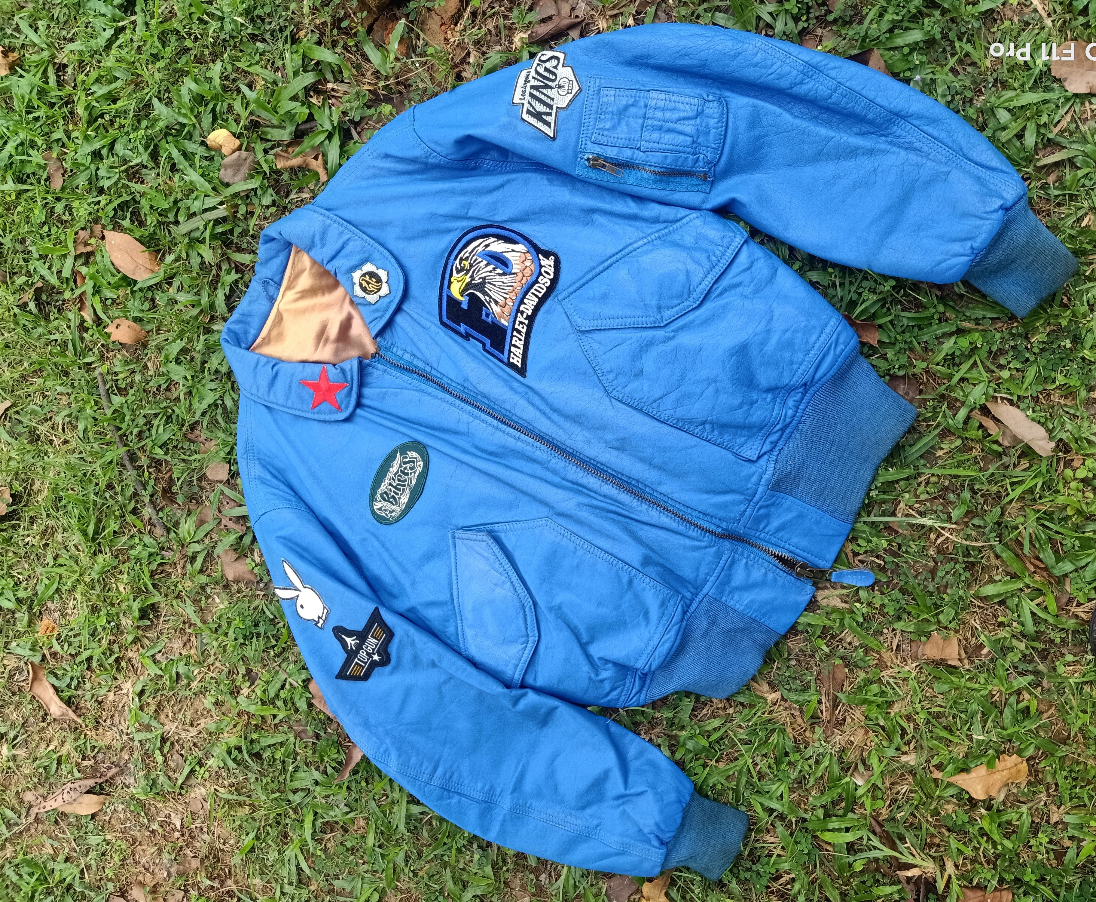 Sports Specialties Final drop!! Vintage Leather Biker Bombers Jacket Size US L / EU 52-54 / 3 - 8 Thumbnail