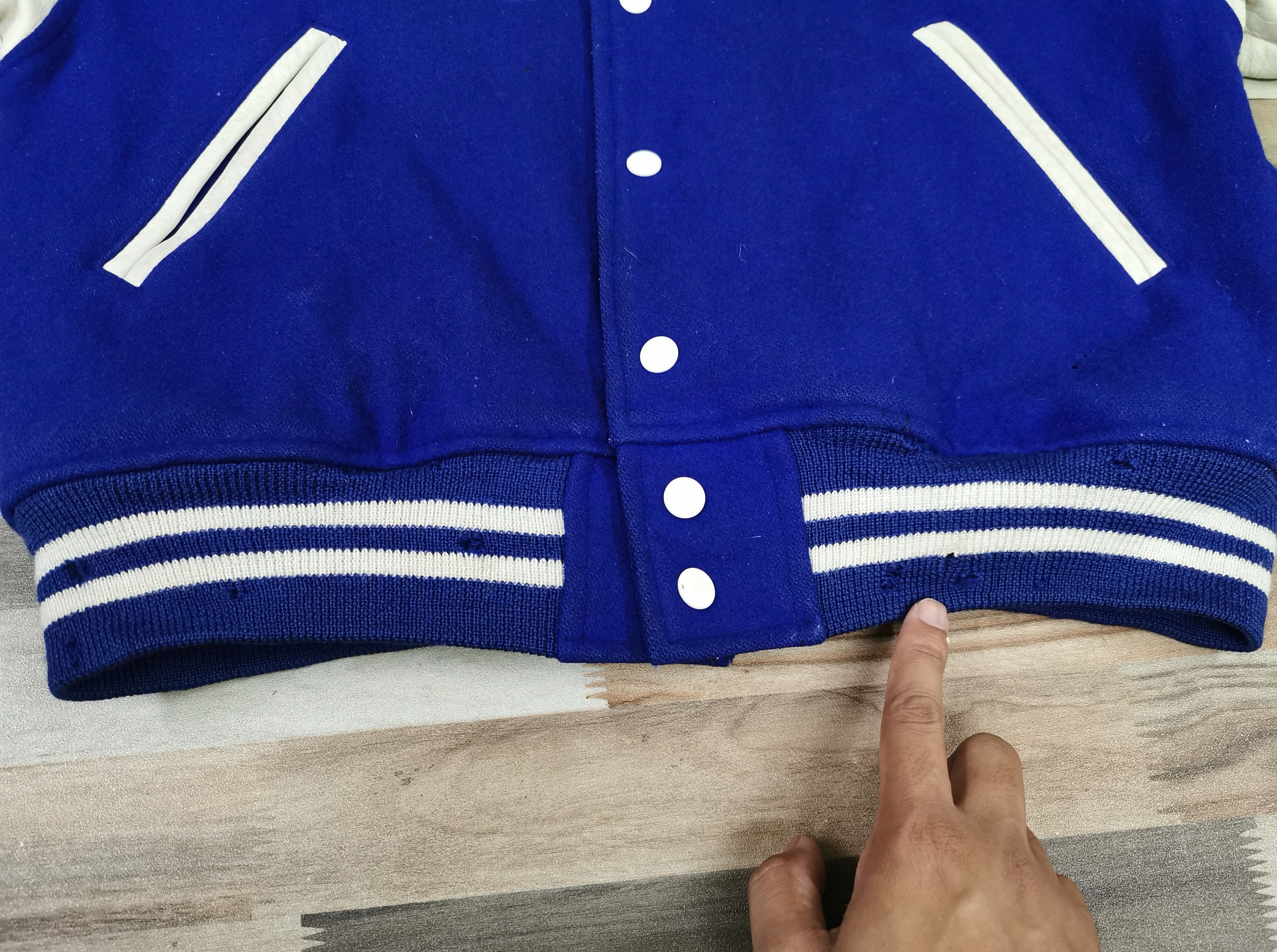 Japanese Brand Sports Club Leather Wool Varsity Jacket Size US M / EU 48-50 / 2 - 12 Thumbnail