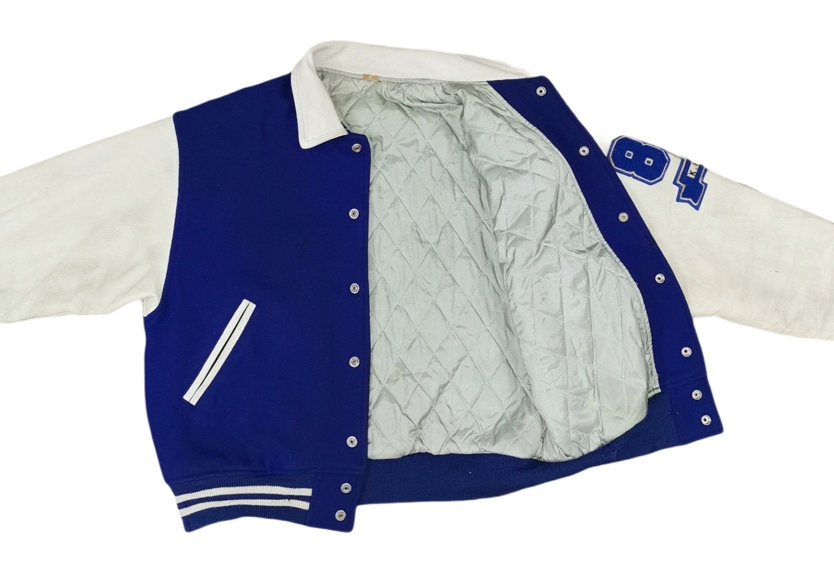 Japanese Brand Sports Club Leather Wool Varsity Jacket Size US M / EU 48-50 / 2 - 8 Thumbnail