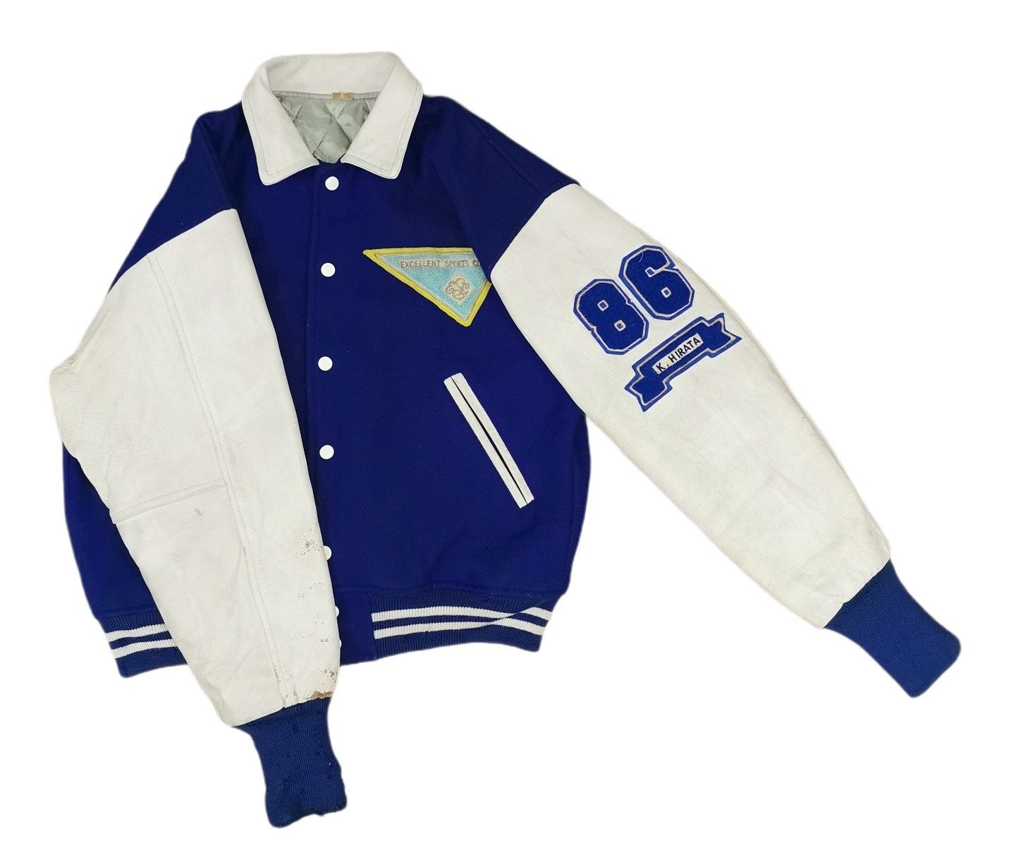 Japanese Brand Sports Club Leather Wool Varsity Jacket Size US M / EU 48-50 / 2 - 5 Thumbnail