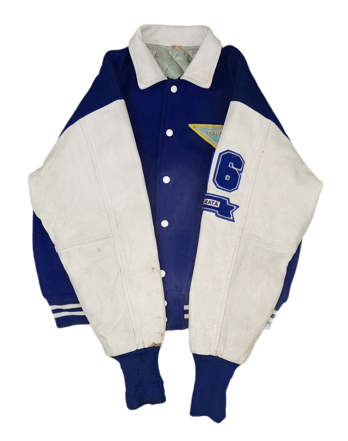 Japanese Brand Sports Club Leather Wool Varsity Jacket Size US M / EU 48-50 / 2 - 6 Thumbnail