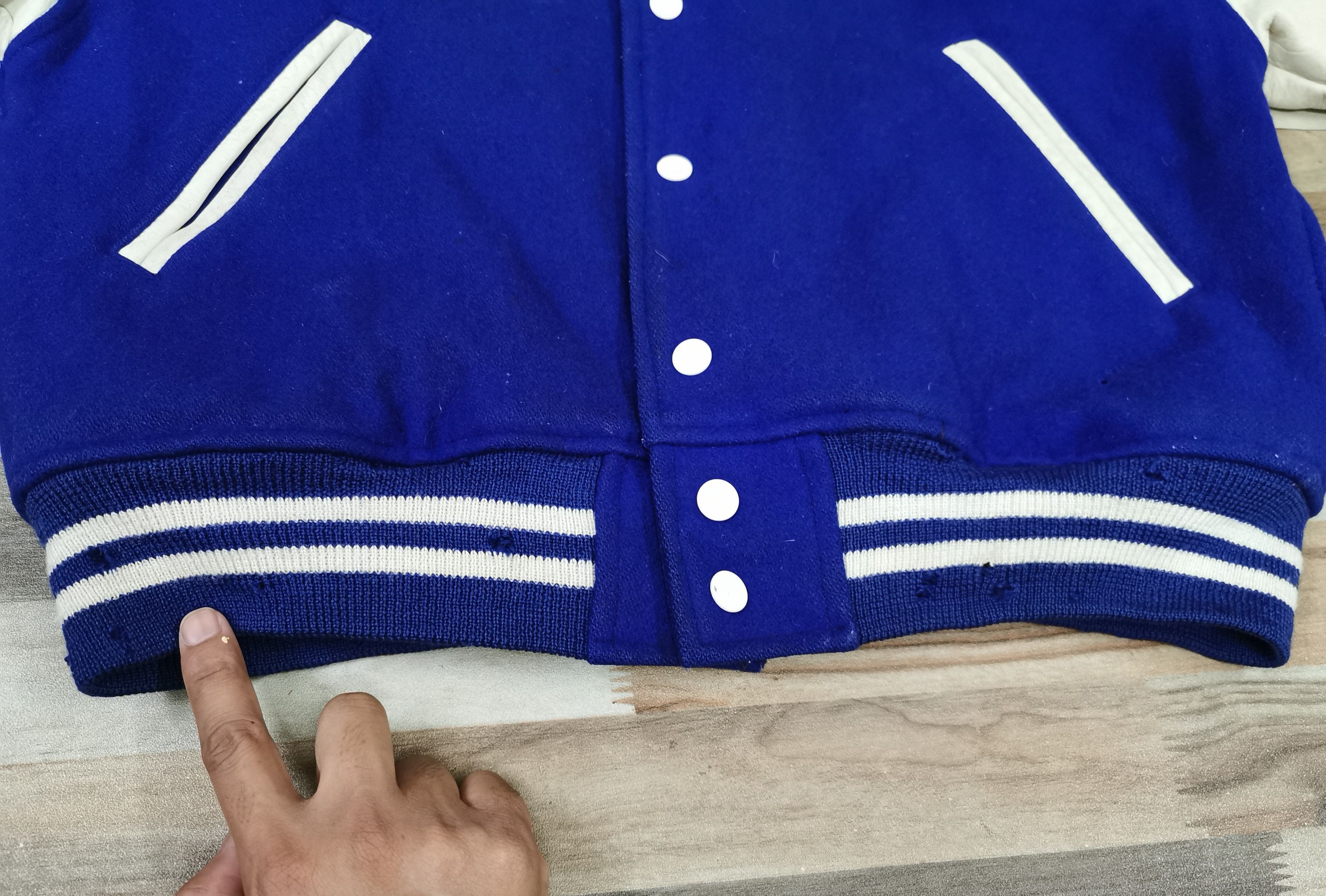 Japanese Brand Sports Club Leather Wool Varsity Jacket Size US M / EU 48-50 / 2 - 13 Thumbnail