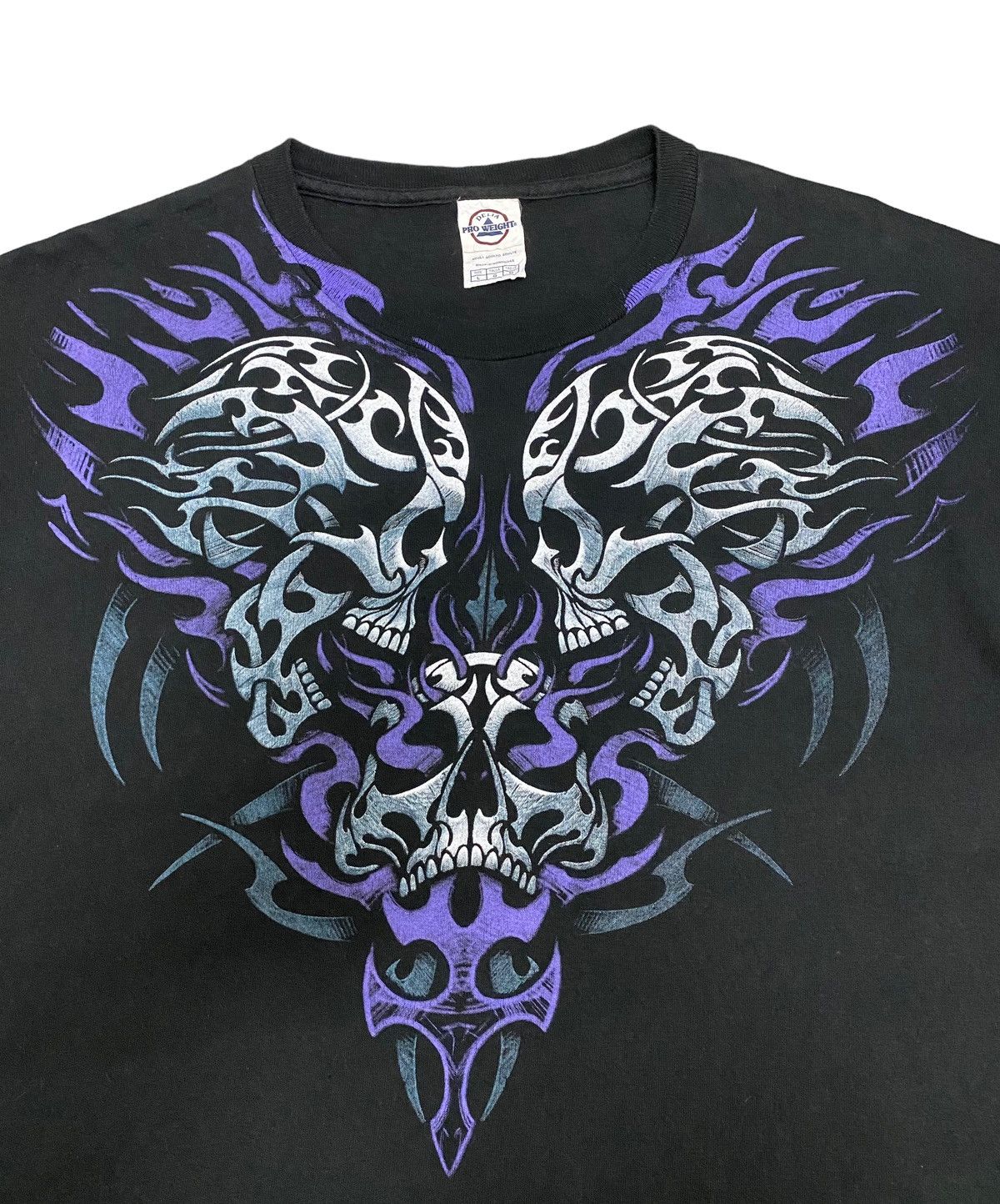 Affliction Vintage Flaming Skull Tattoo Tee Size US L / EU 52-54 / 3 - 1 Thumbnail