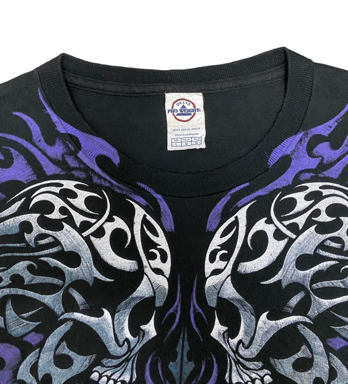Affliction Vintage Flaming Skull Tattoo Tee Size US L / EU 52-54 / 3 - 3 Thumbnail