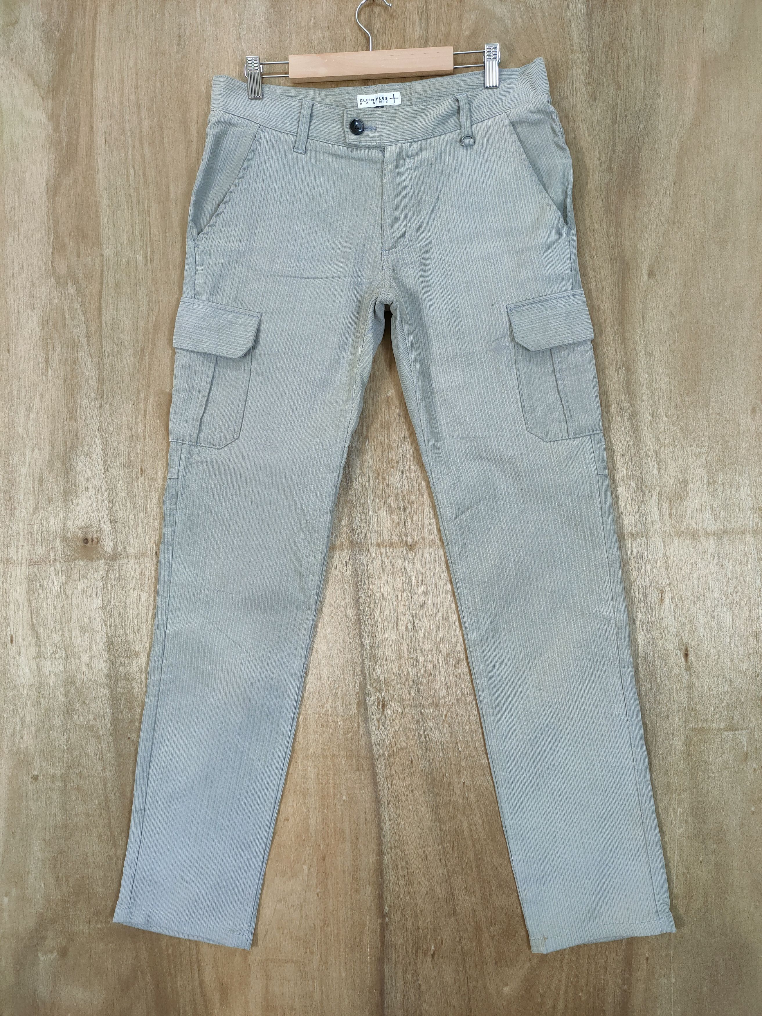 Japanese Brand VINTAGE KLEIN PLUS FADED CARGO PANTS Size US 32 / EU 48 - 1 Thumbnail